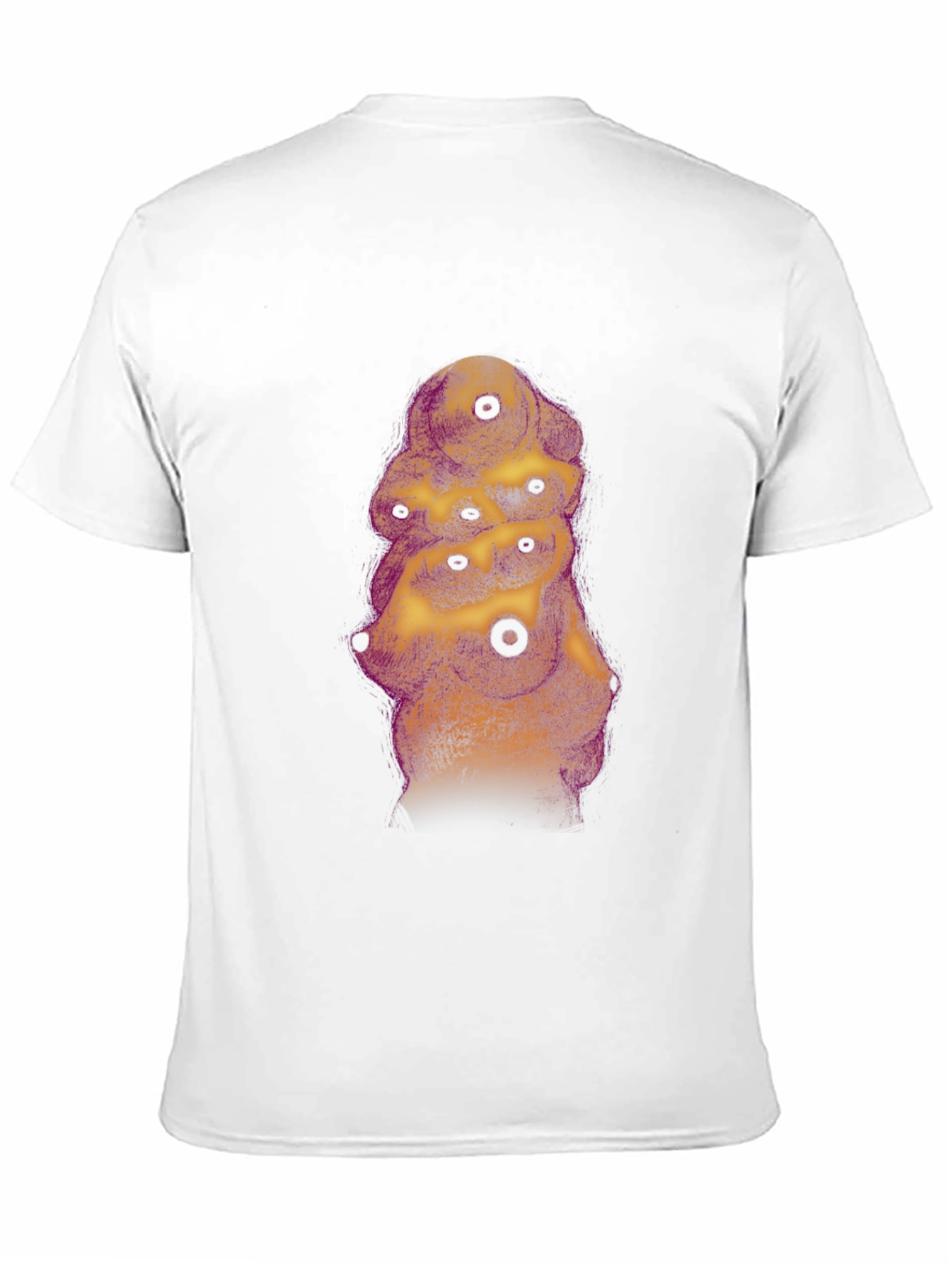 Abstract Eye Tower Graphic Black T-Shirt