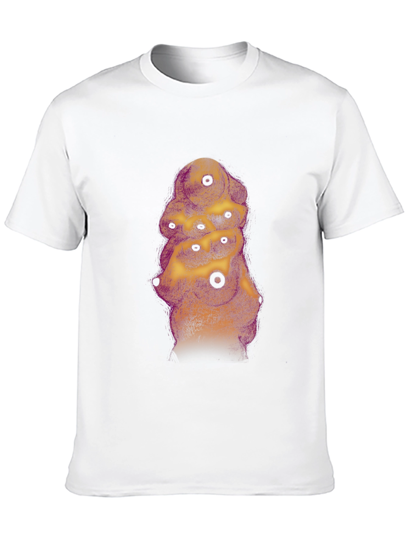 Abstract Eye Tower Graphic Black T-Shirt