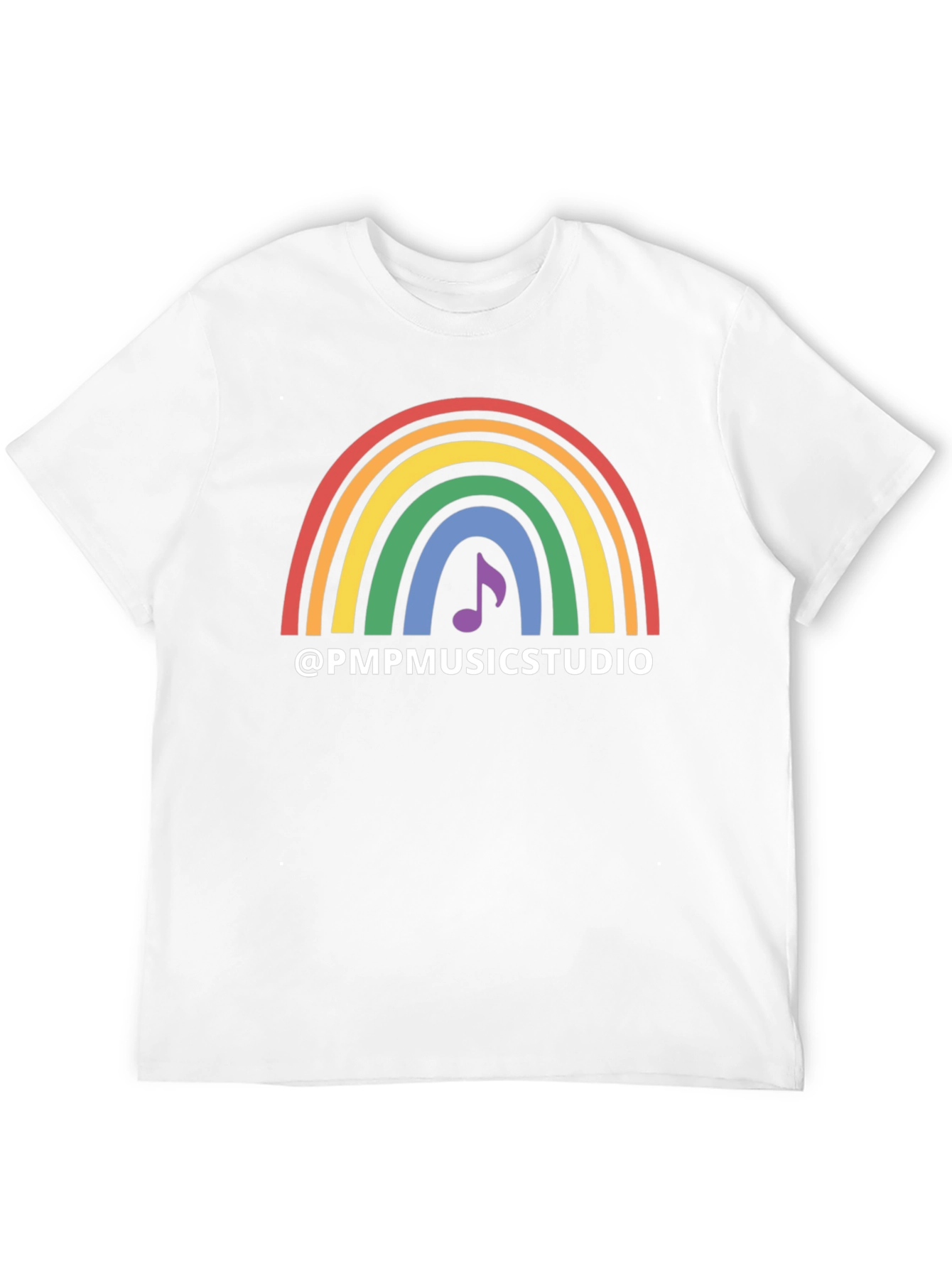 Rainbow Music Studio Black T-Shirt