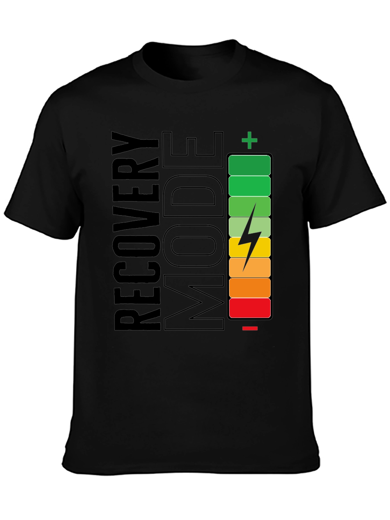 Recovery Mode Charging Battery Graphic T-Shirt