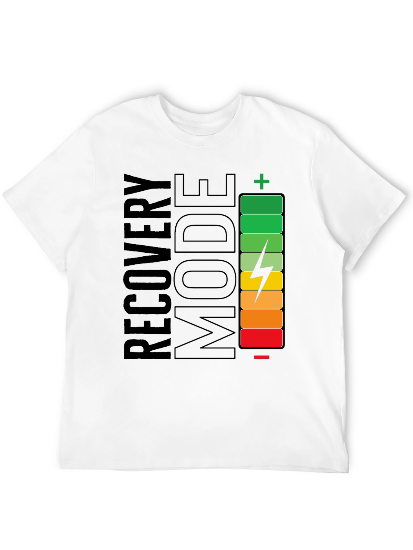 Recovery Mode Charging Battery Graphic T-Shirt