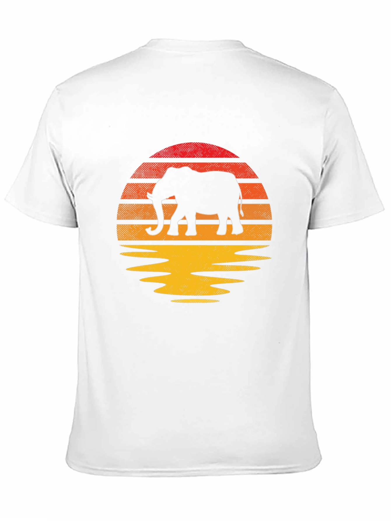 Elephant Sunset T-Shirt - Unique Graphic Tee