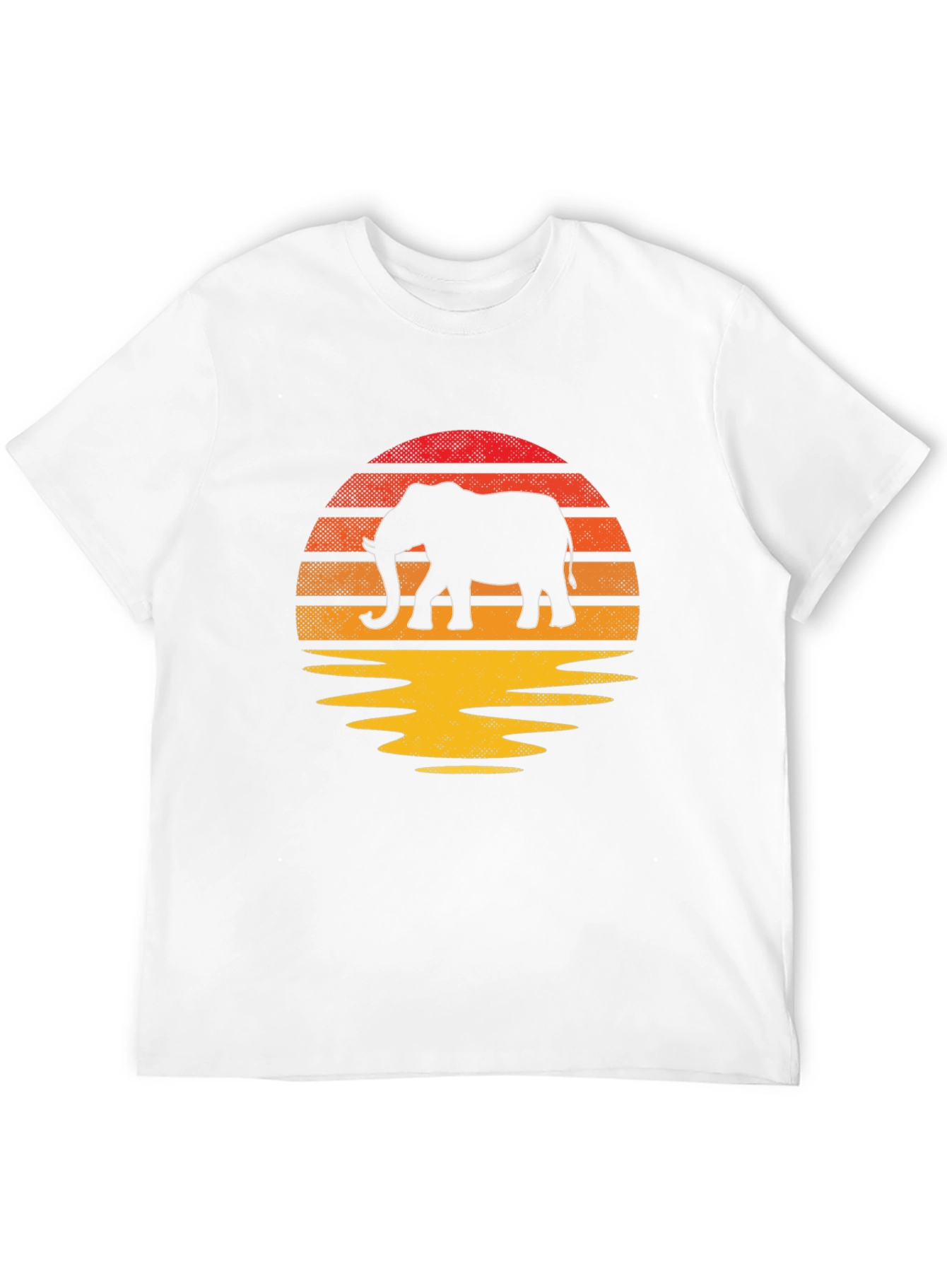 Elephant Sunset T-Shirt - Unique Graphic Tee