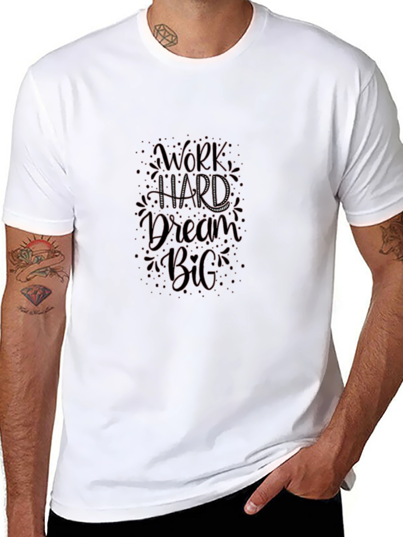 Work Hard Dream Big Black T-Shirt