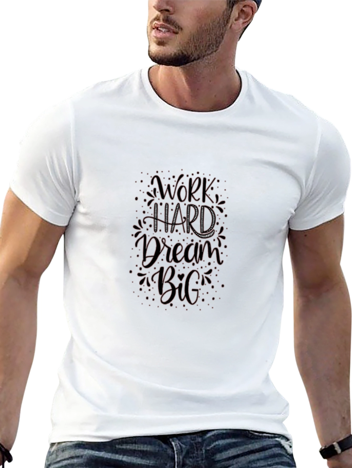 Work Hard Dream Big Black T-Shirt