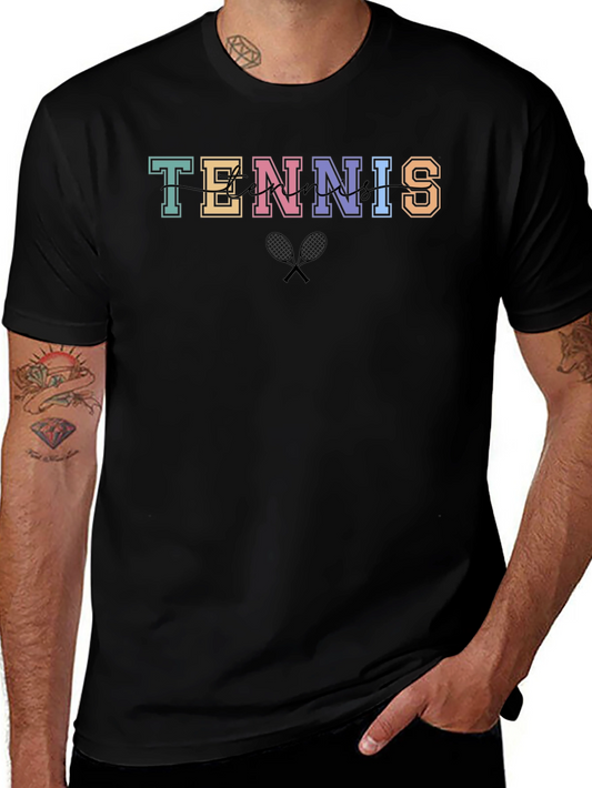 Tennis Graphic T-Shirt - Stylish Sportswear for Men