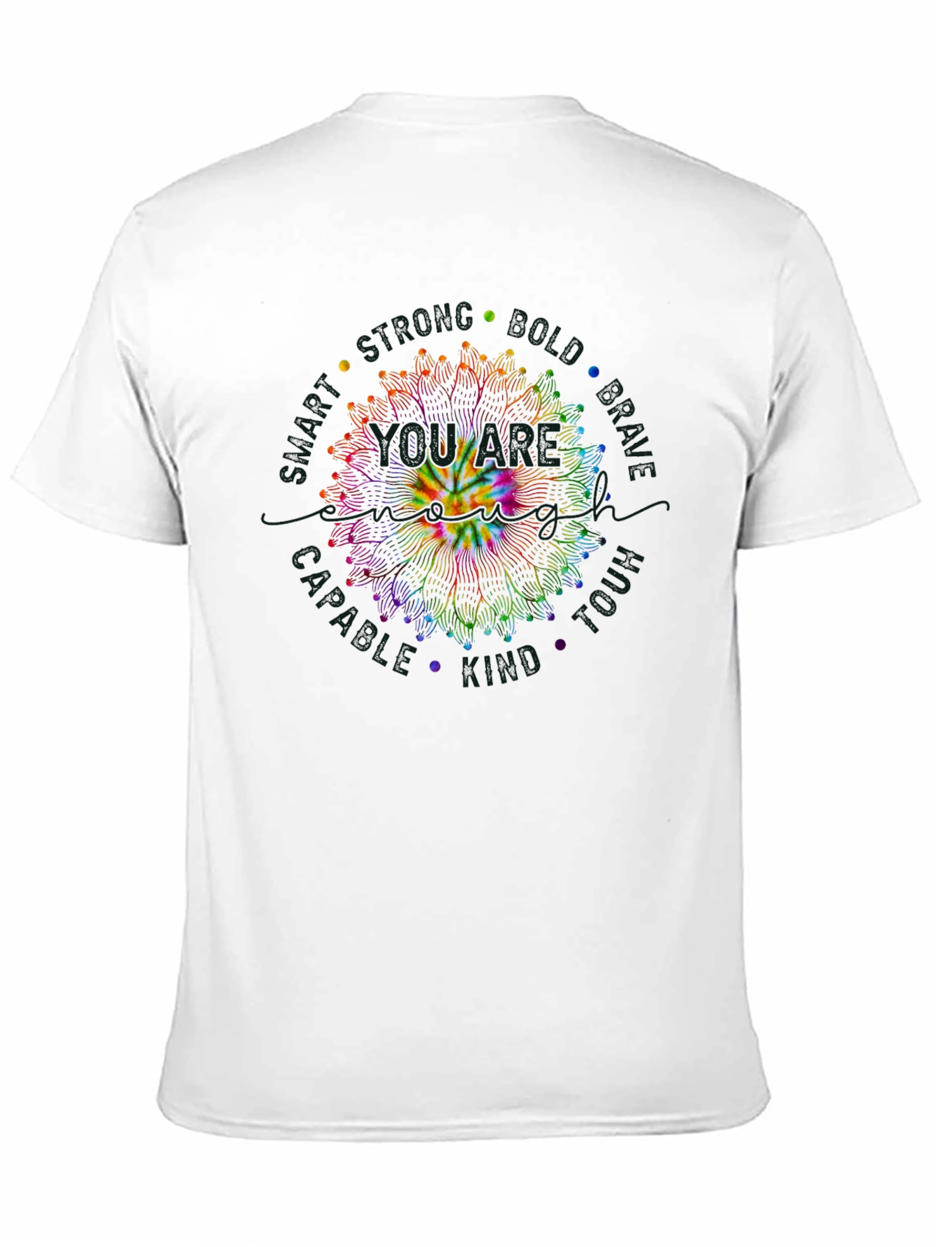 Tie Dye Smiley Face Mandala T-Shirt