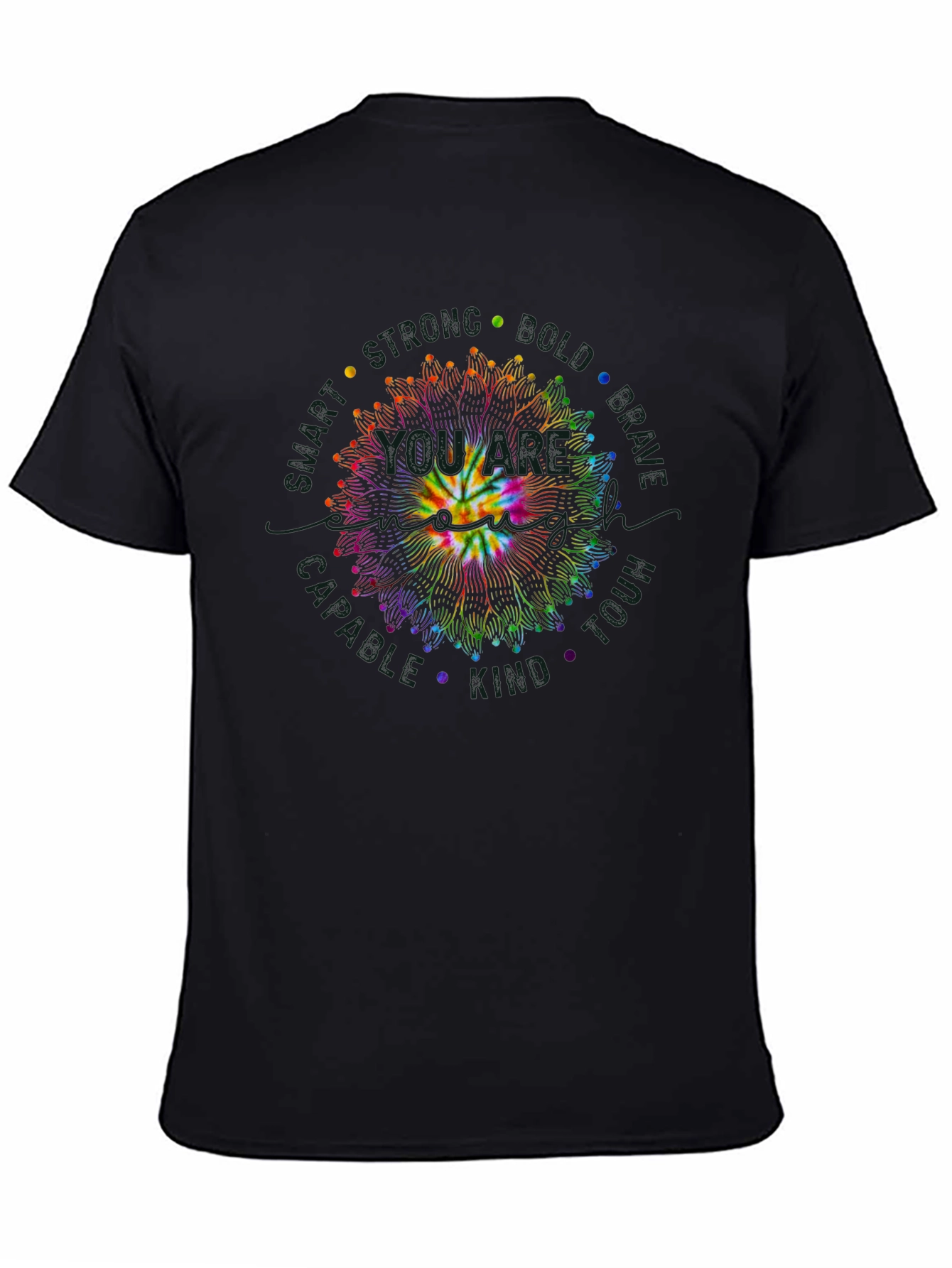 Tie Dye Smiley Face Mandala T-Shirt