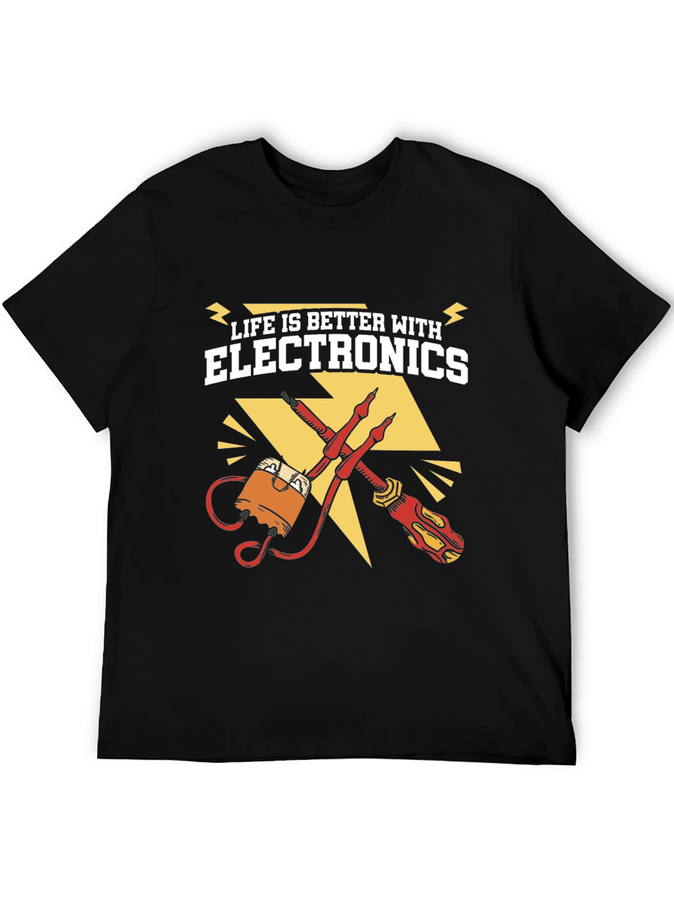 Life is Better with Electronics Graphic T-Shirt