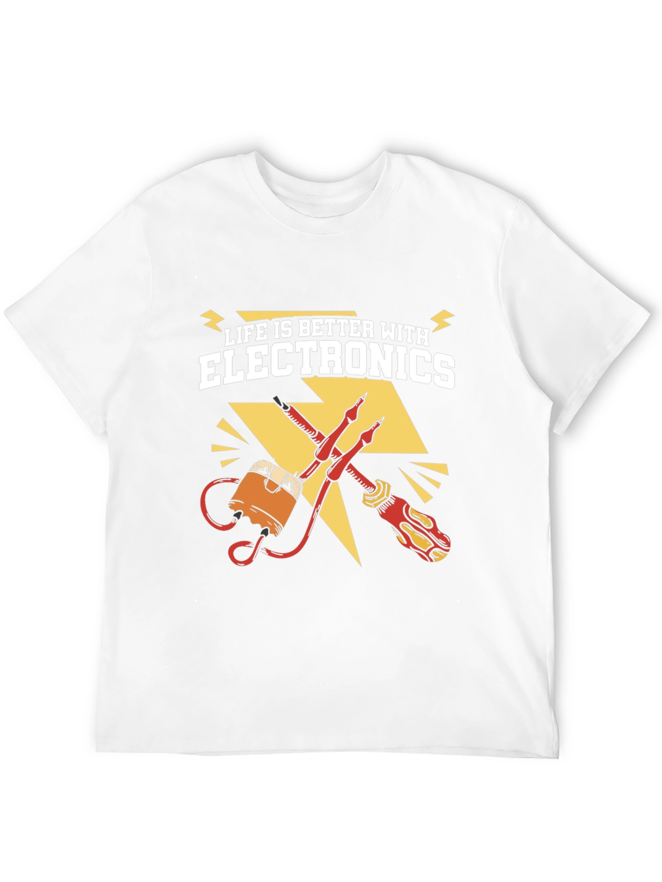 Life is Better with Electronics Graphic T-Shirt