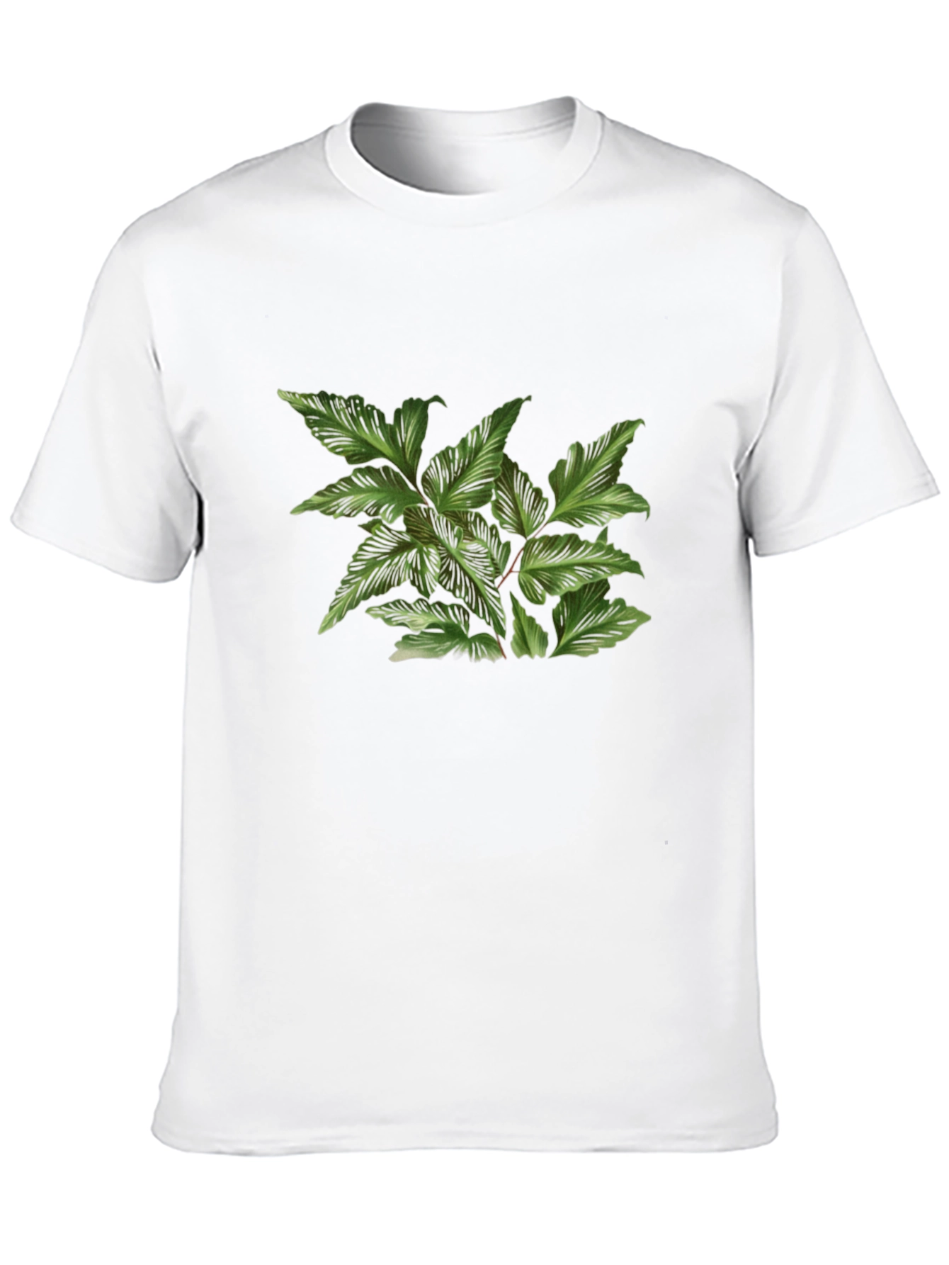 Botanical Print Black T-Shirt