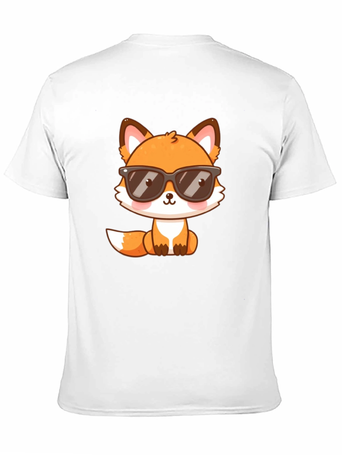 Cool Fox Graphic T-Shirt - Black