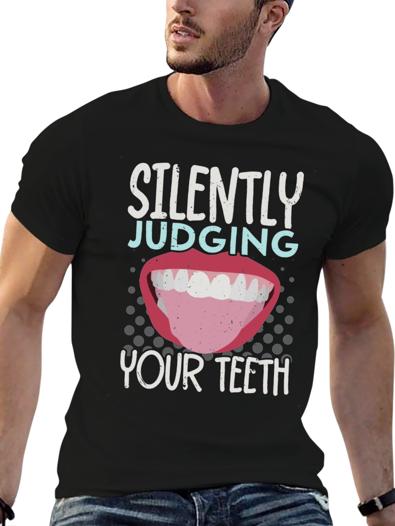 Silently Judging Your Teeth Funny Dentist T-Shirt