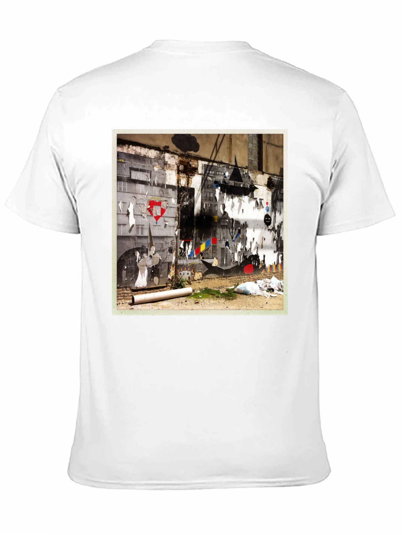 Urban Art Graphic Tee - Stylish Black Cotton T-Shirt