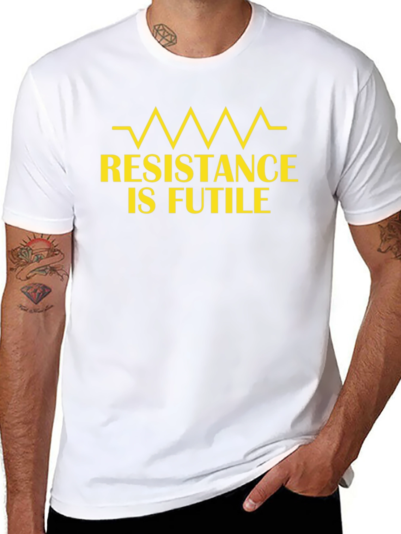 Resistance is Futile T-Shirt - Bold Graphic Tee