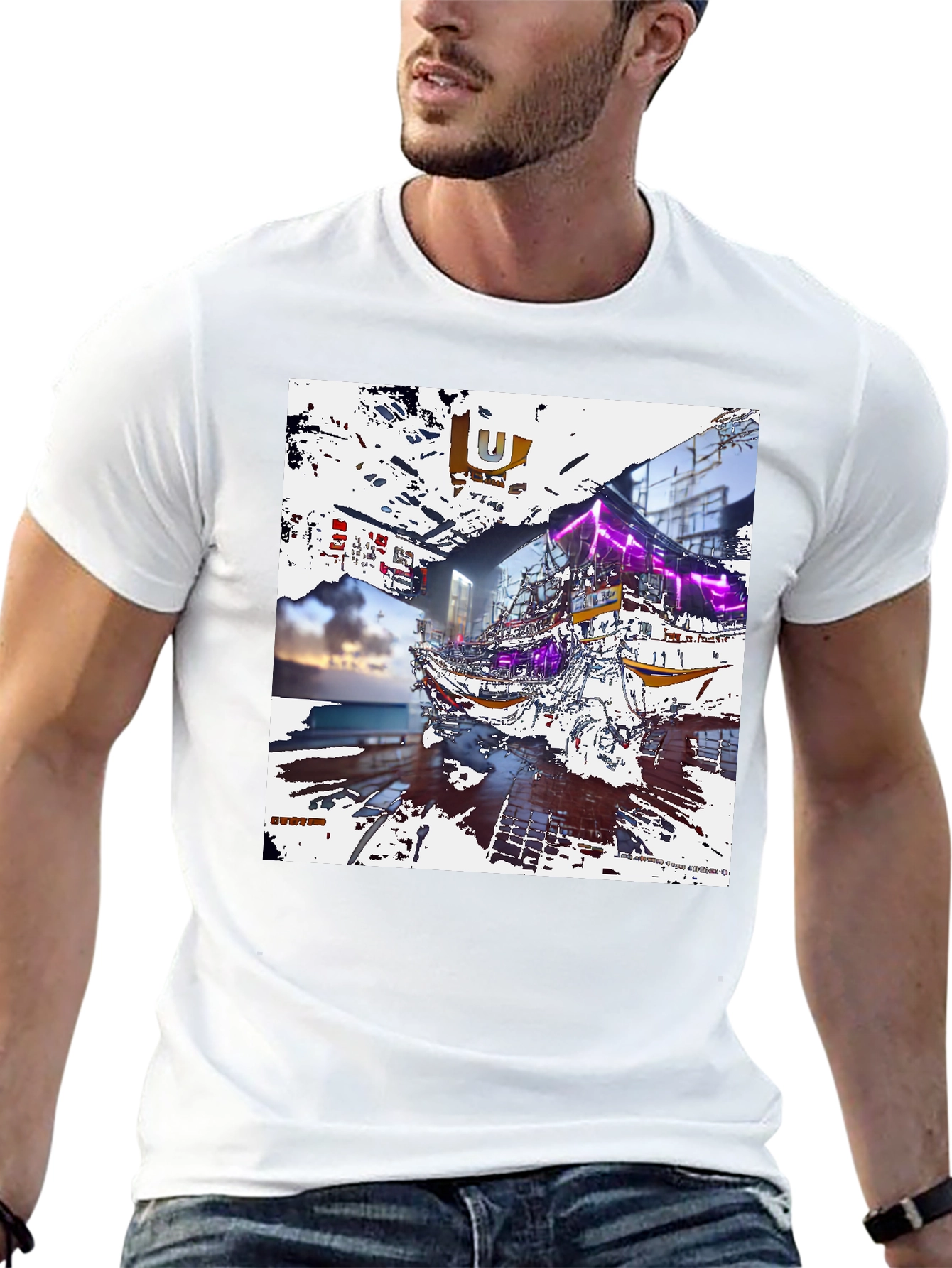 Urban Fusion Graphic Tee - Contemporary Streetwear