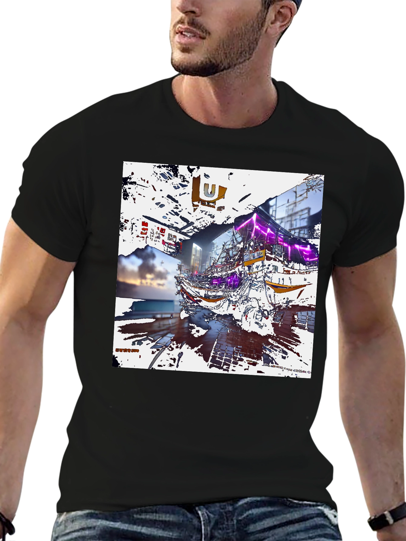 Urban Fusion Graphic Tee - Contemporary Streetwear