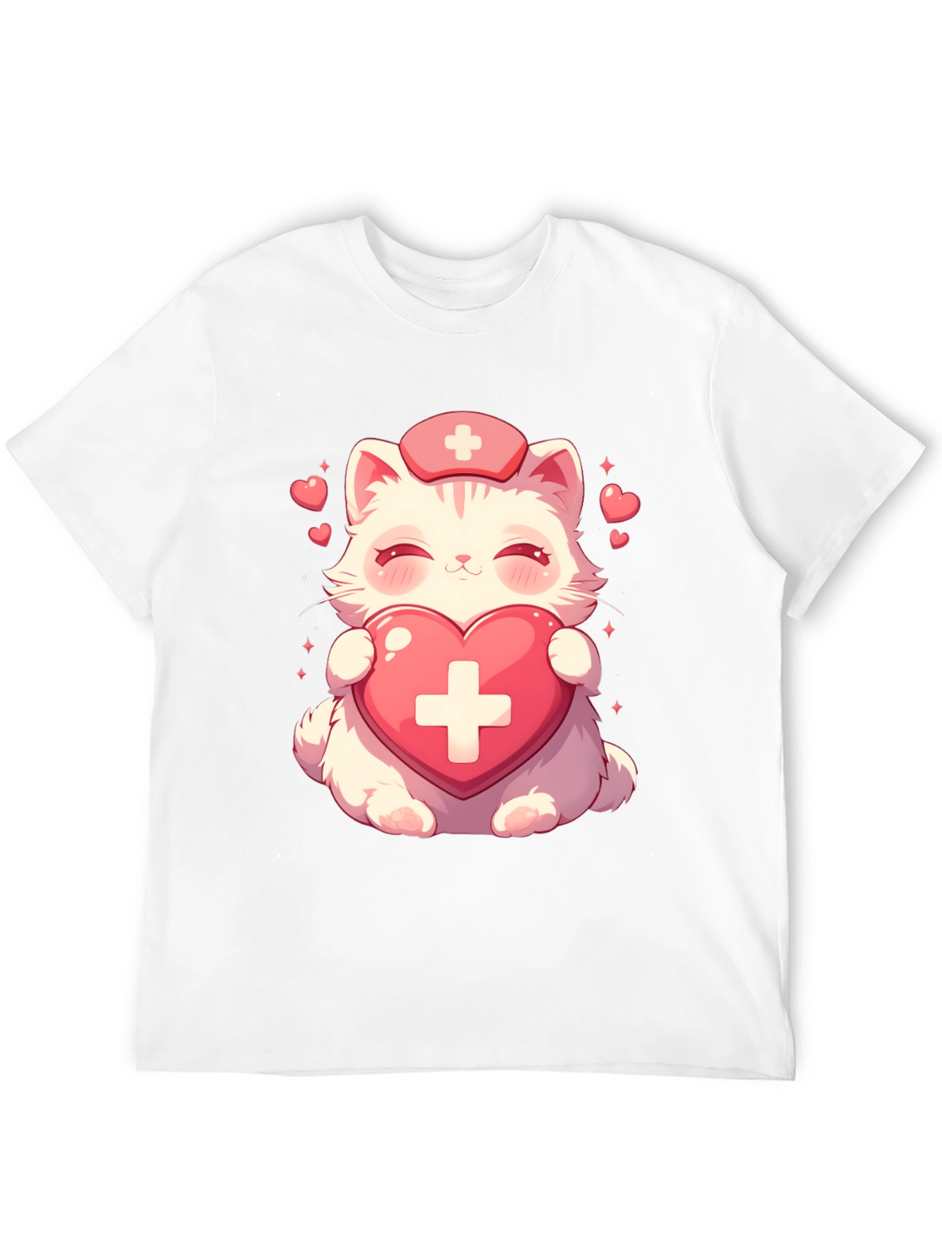 Cute Kawaii Nurse Cat T-Shirt