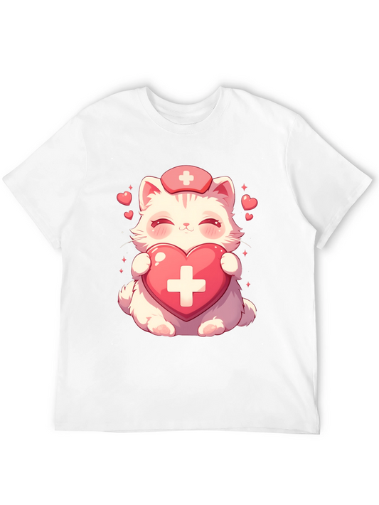 Cute Kawaii Nurse Cat T-Shirt