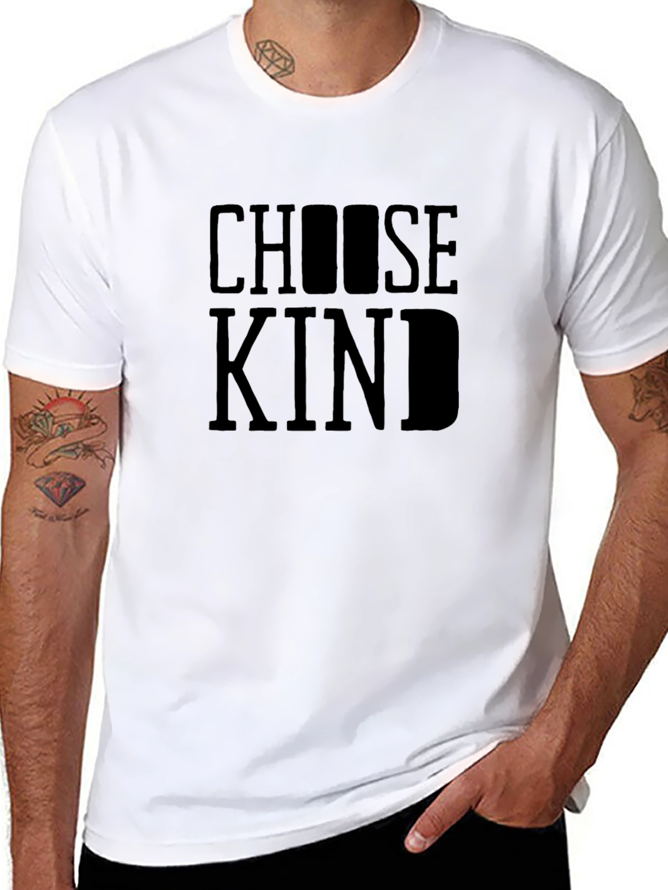 Choose Kind Black T-Shirt - Inspiring Message