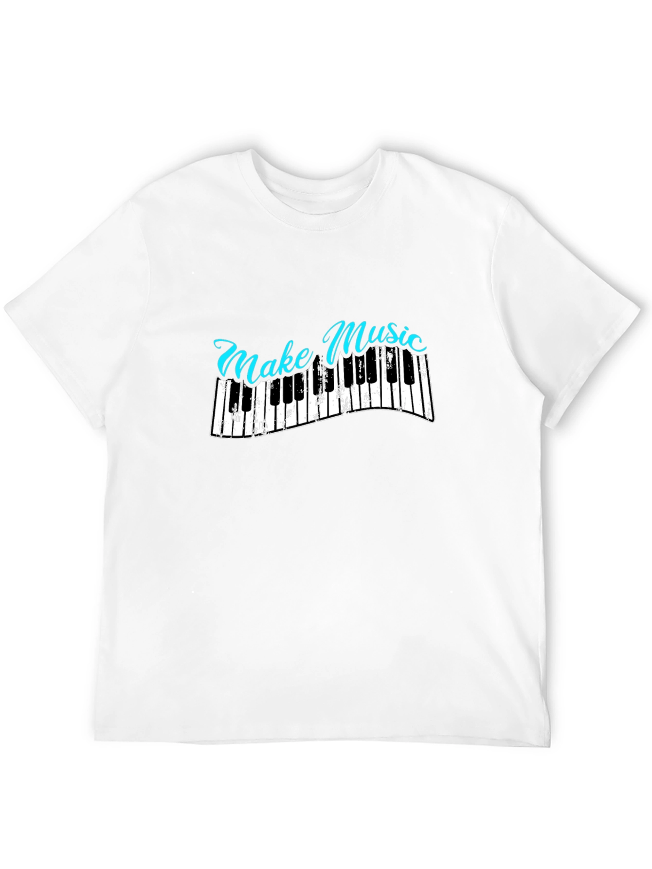 Make Music Piano Graphic T-Shirt