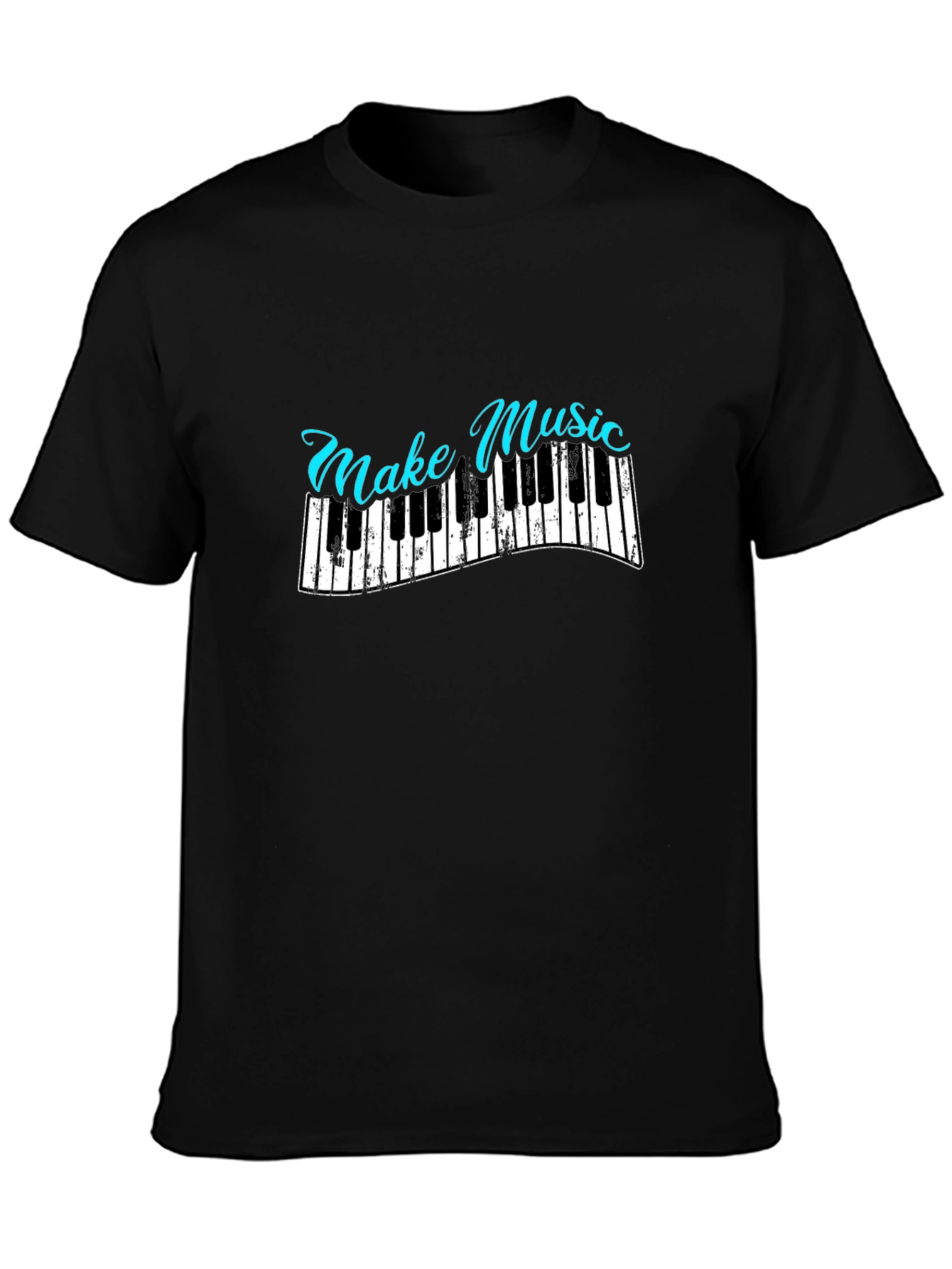 Make Music Piano Graphic T-Shirt