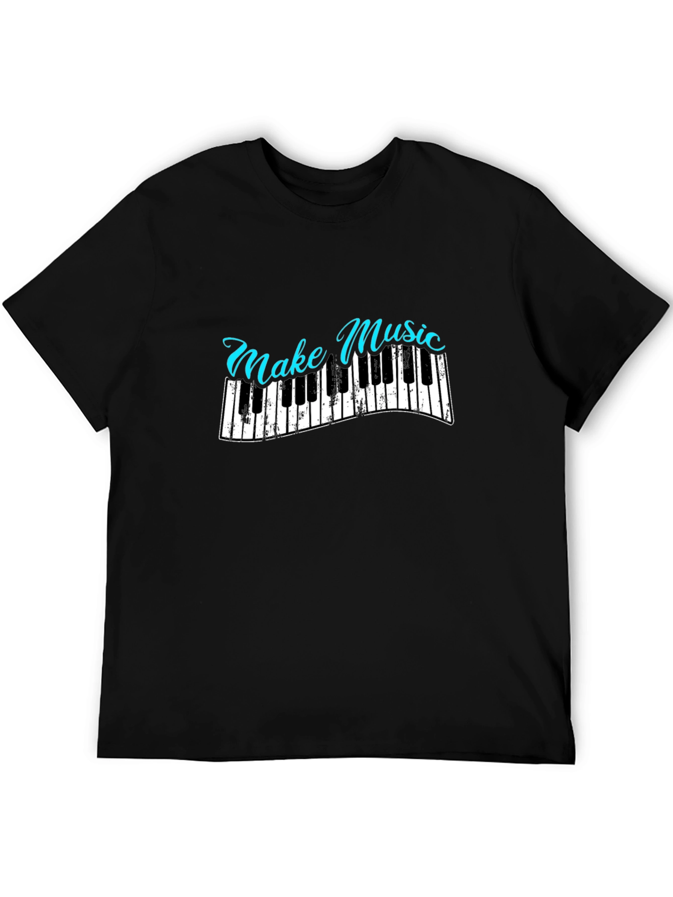 Make Music Piano Graphic T-Shirt