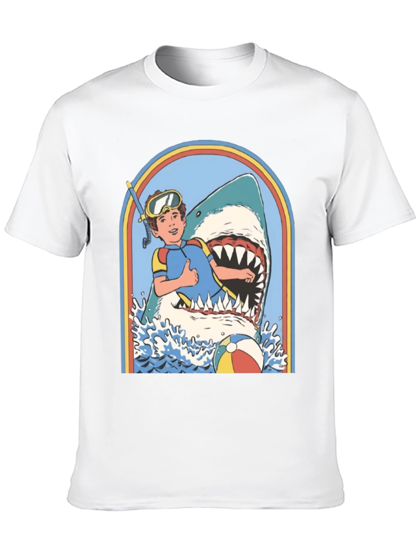 Retro Shark Attack Graphic Tee