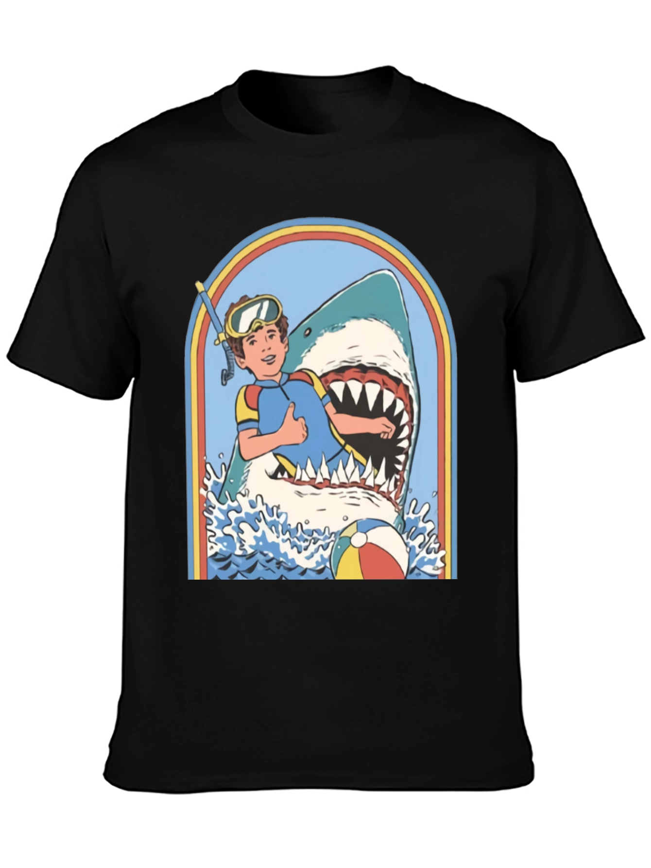 Retro Shark Attack Graphic Tee