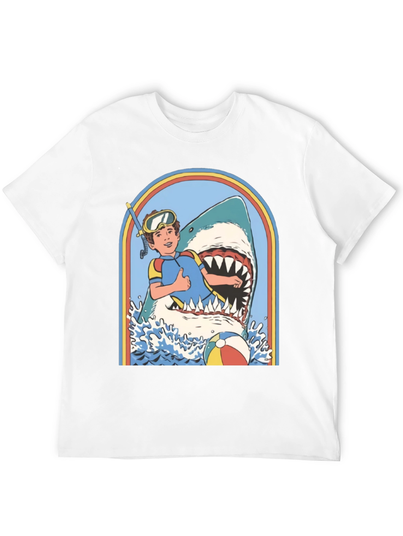 Retro Shark Attack Graphic Tee