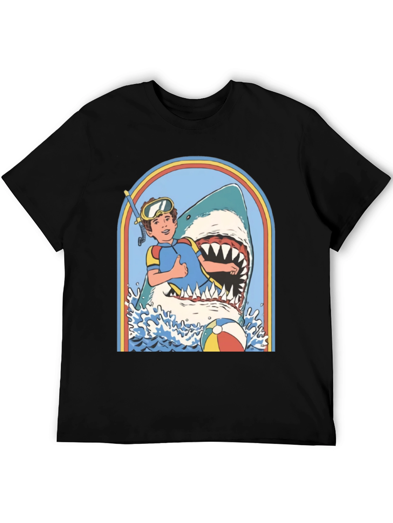 Retro Shark Attack Graphic Tee