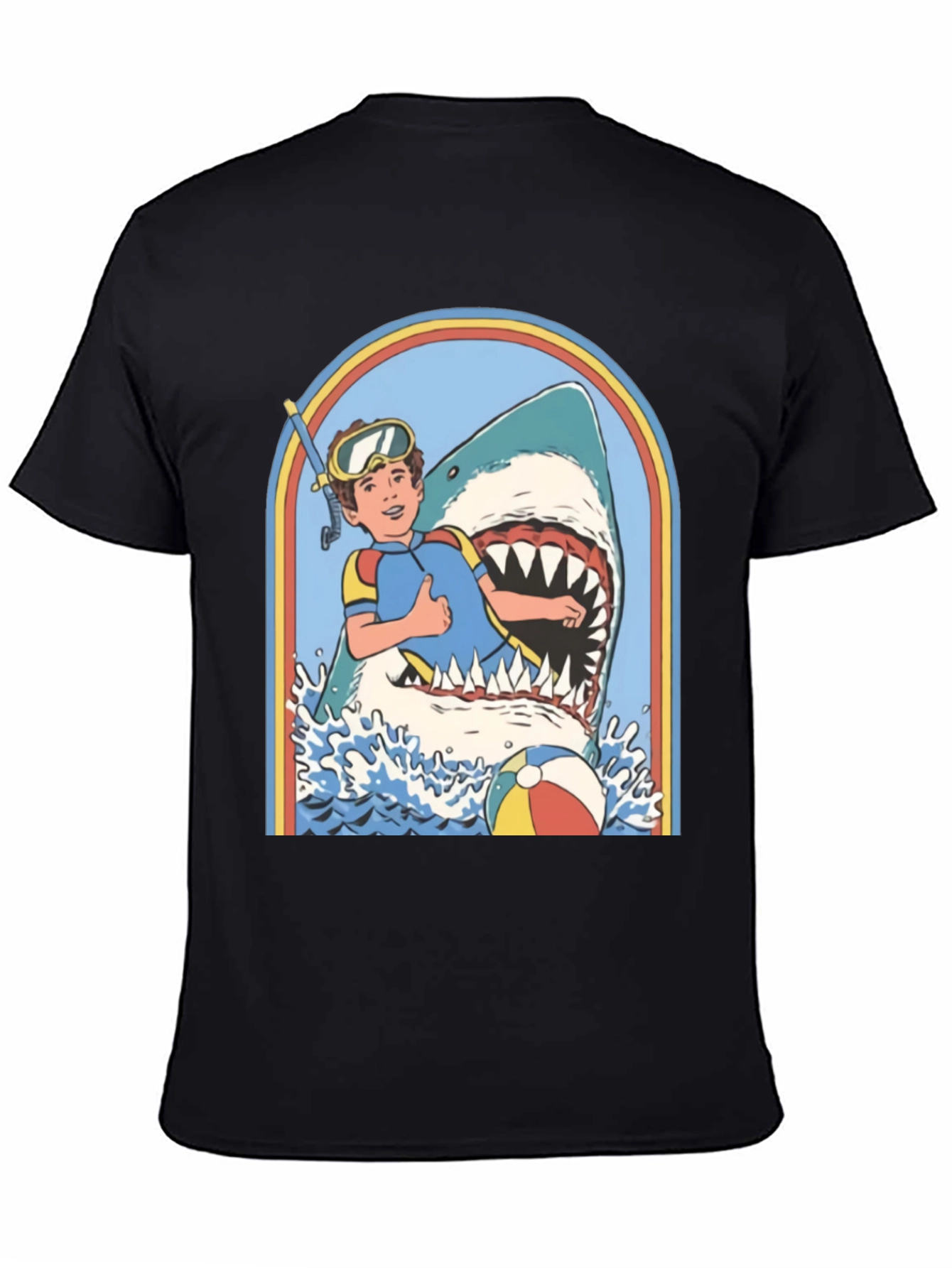 Retro Shark Attack Graphic Tee