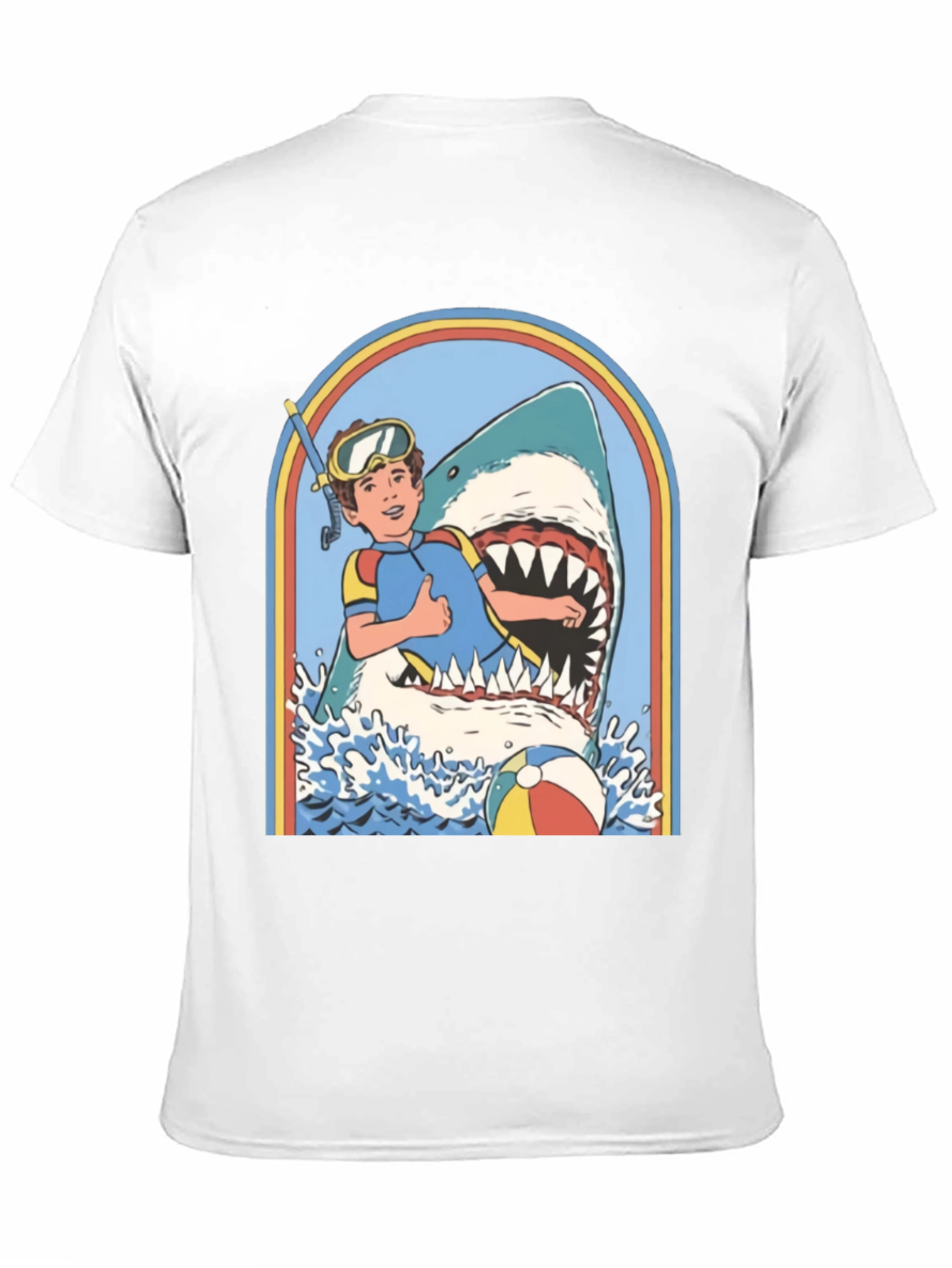 Retro Shark Attack Graphic Tee
