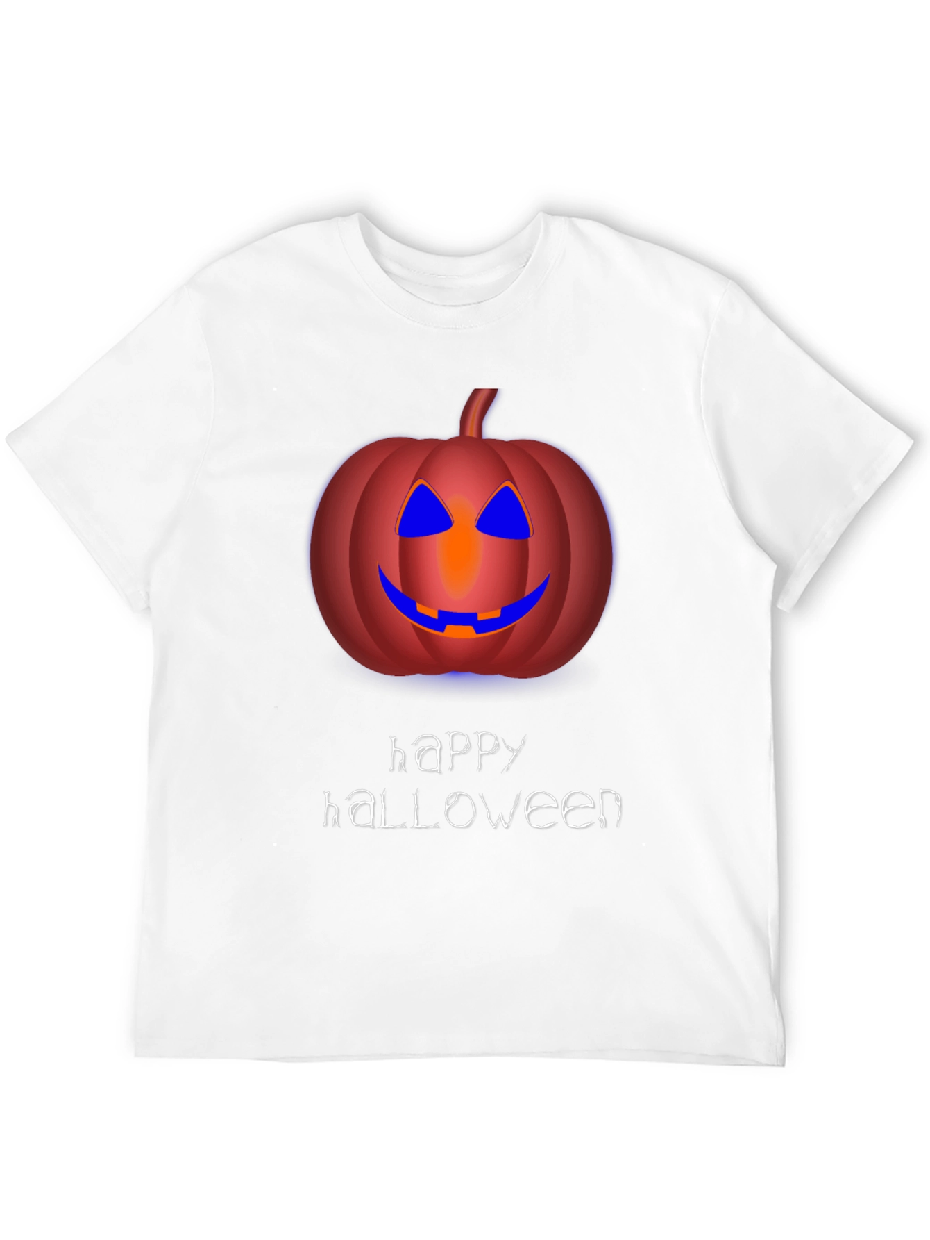 Happy Halloween Pumpkin Graphic Tee - Mens Black T-Shirt