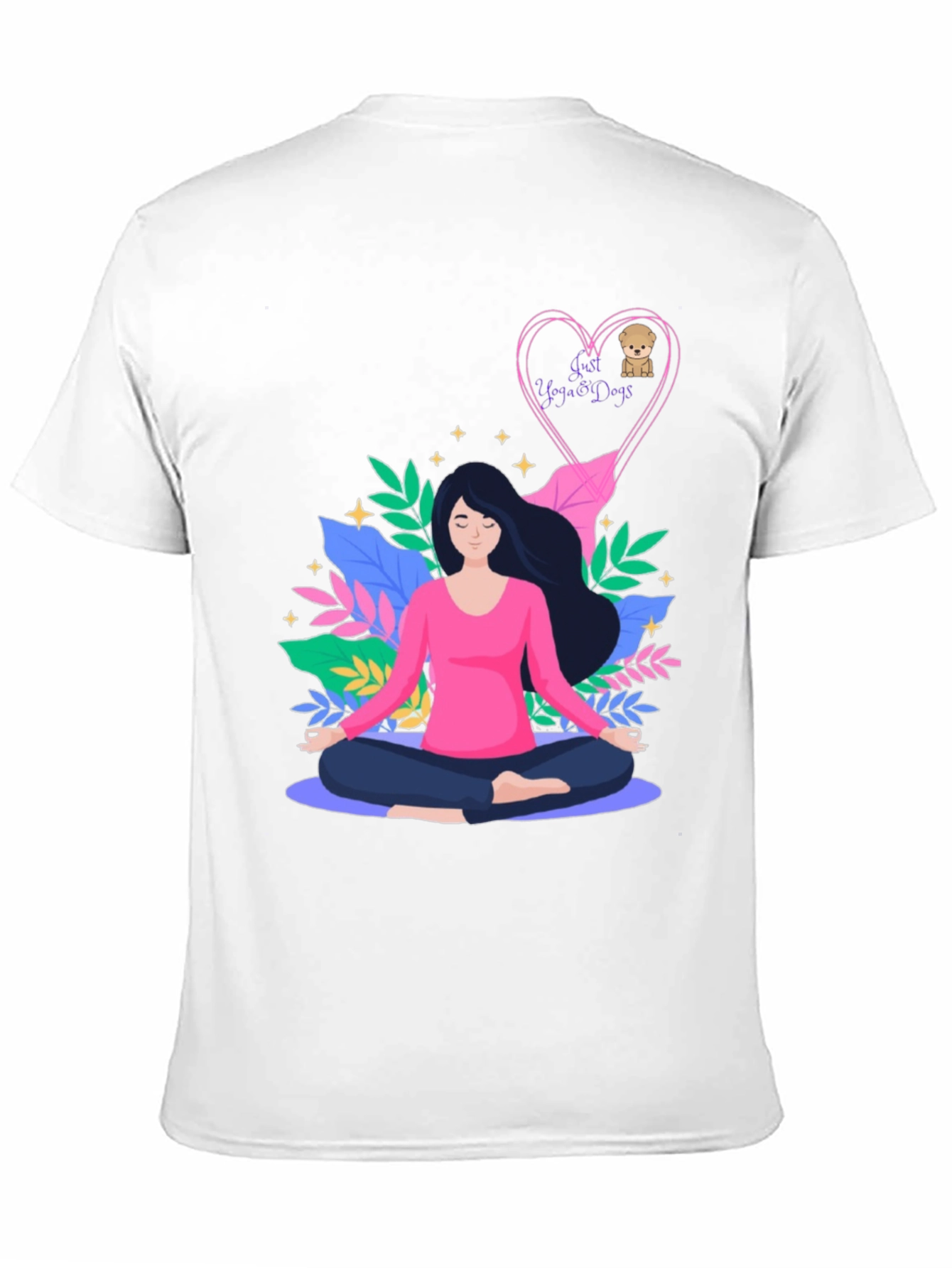 Yoga & Dogs Graphic Tee - Meditate in Style!