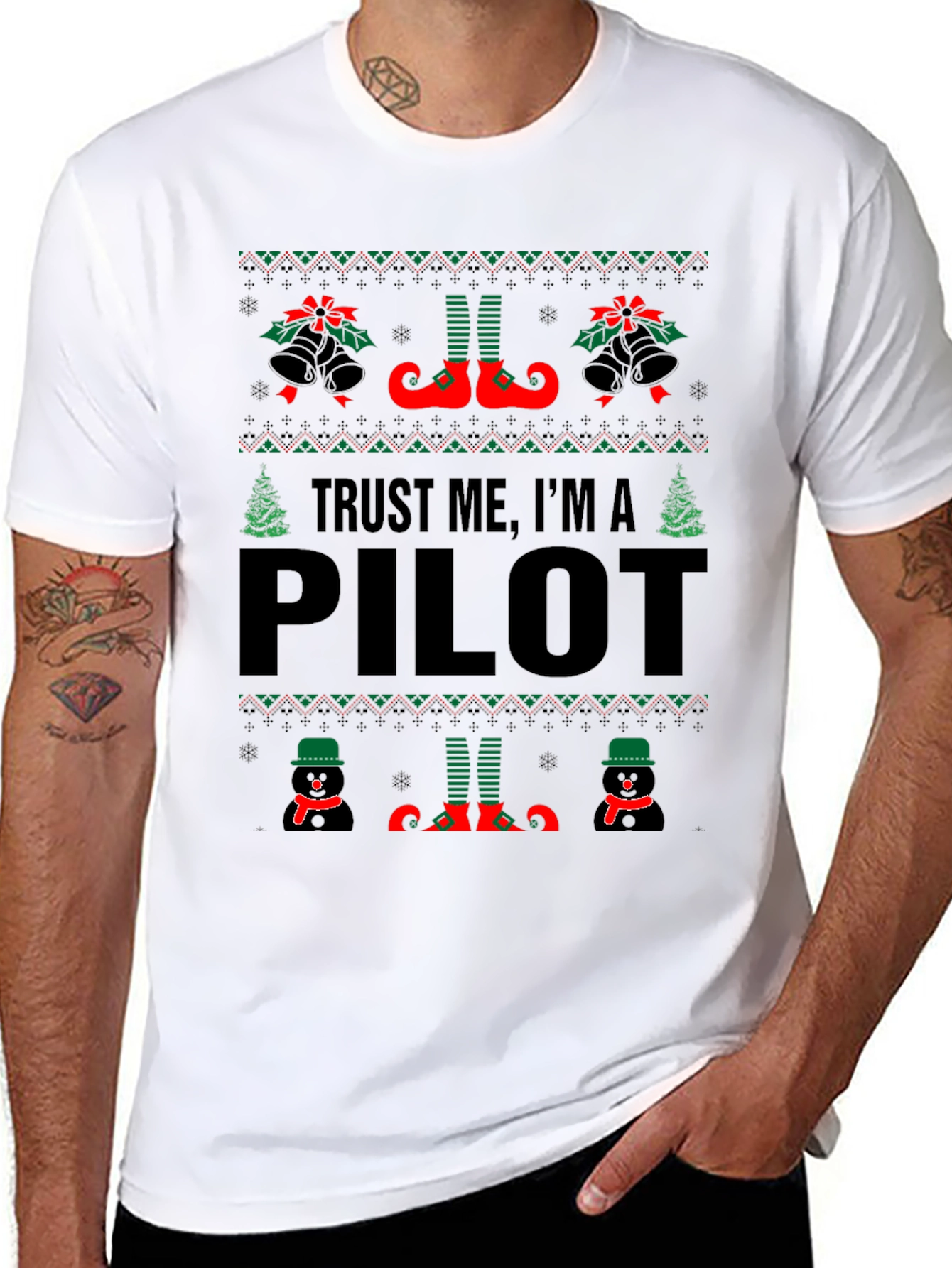 Trust Me Im A Pilot Ugly Christmas T-Shirt