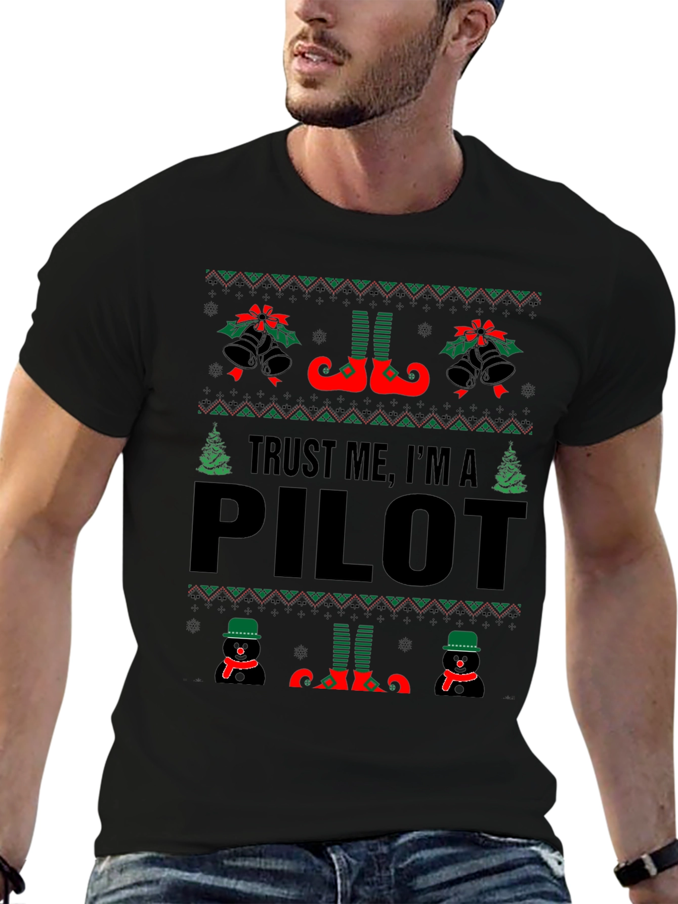 Trust Me Im A Pilot Ugly Christmas T-Shirt
