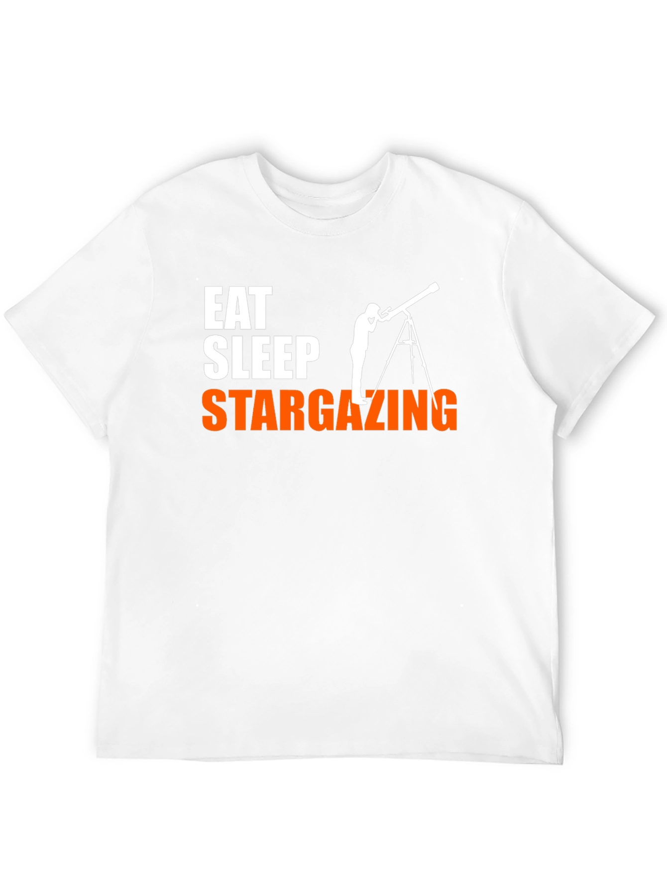 Eat Sleep Stargazing Black Graphic Tee