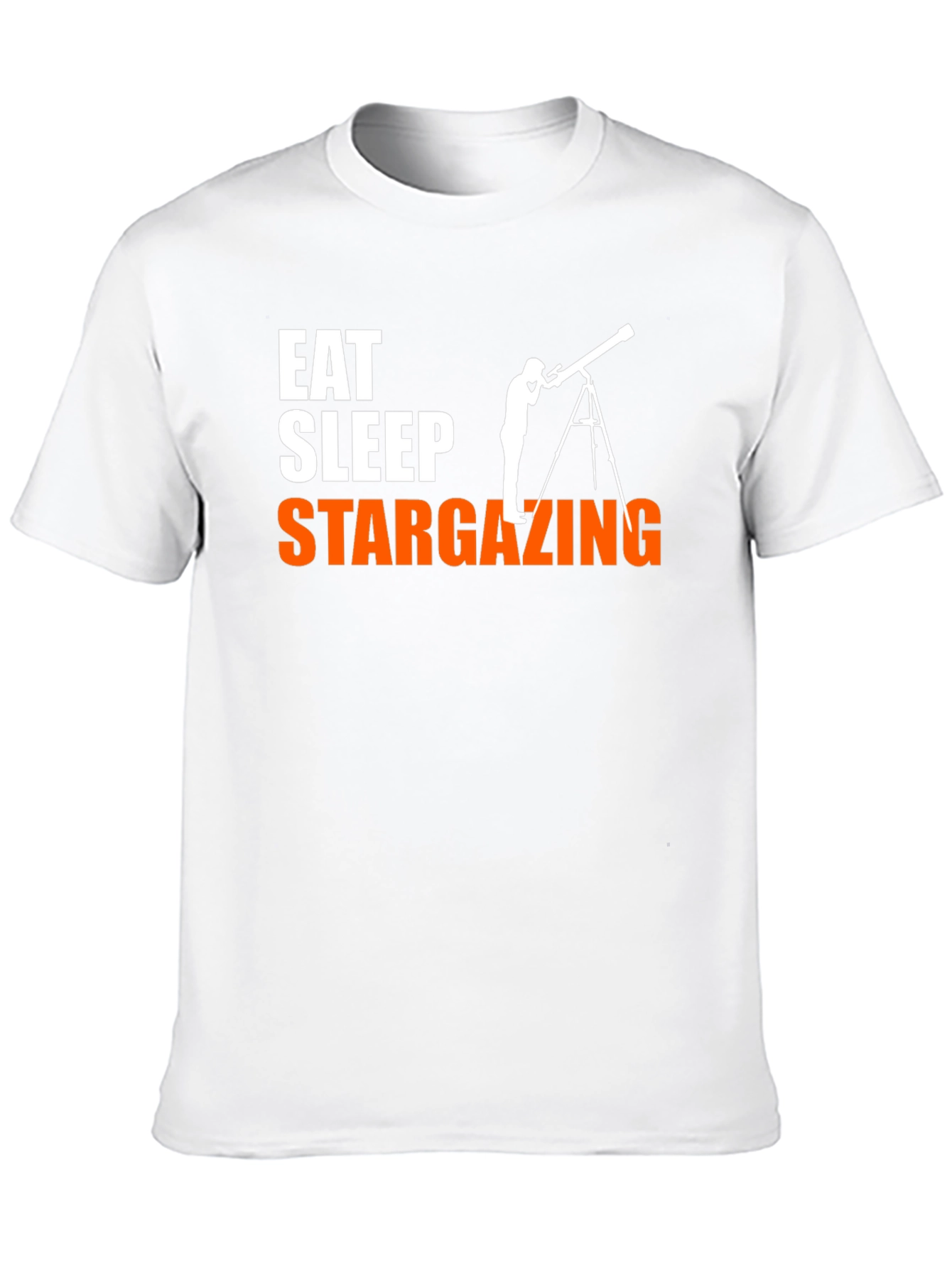 Eat Sleep Stargazing Black Graphic Tee
