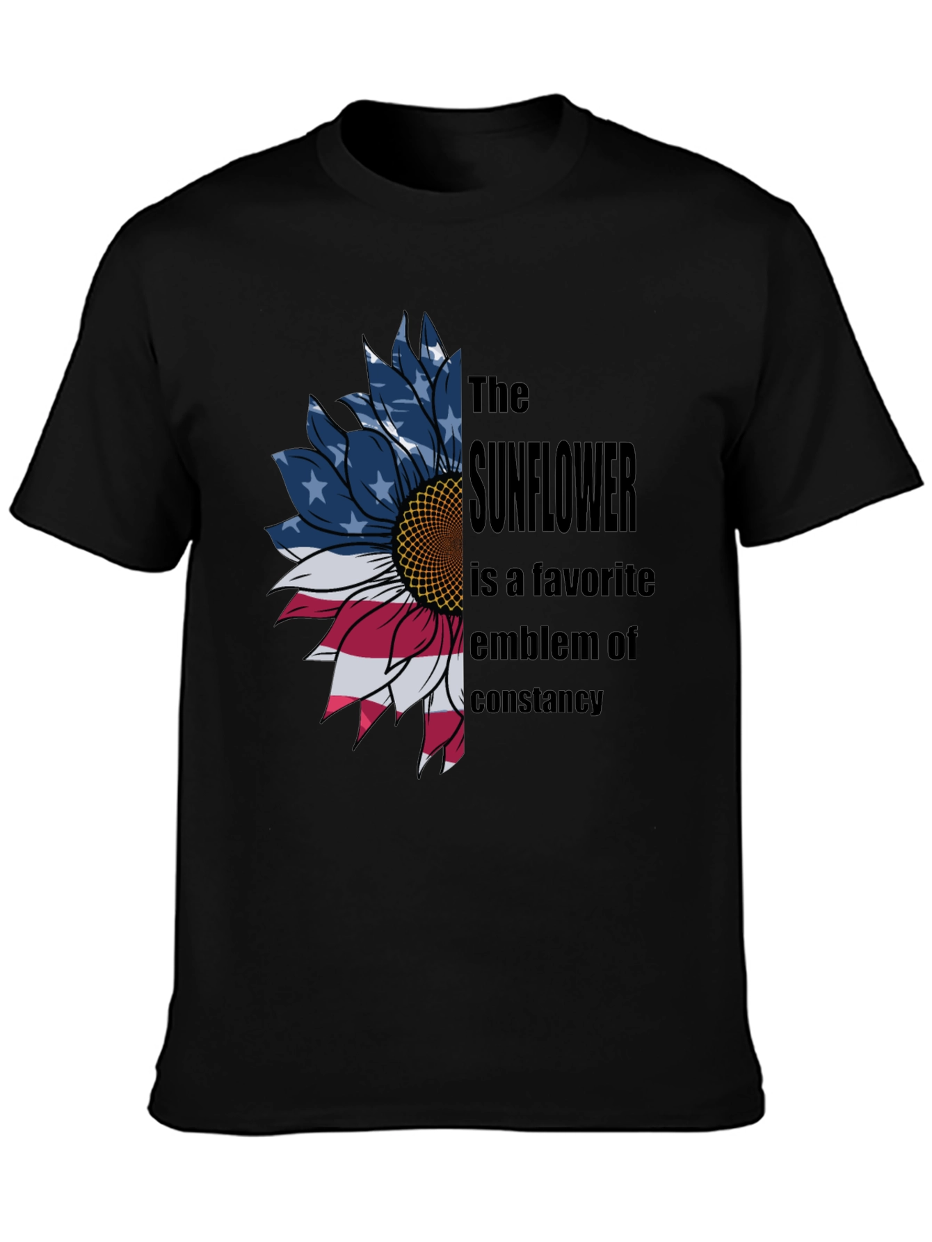 American Sunflower Graphic T-Shirt