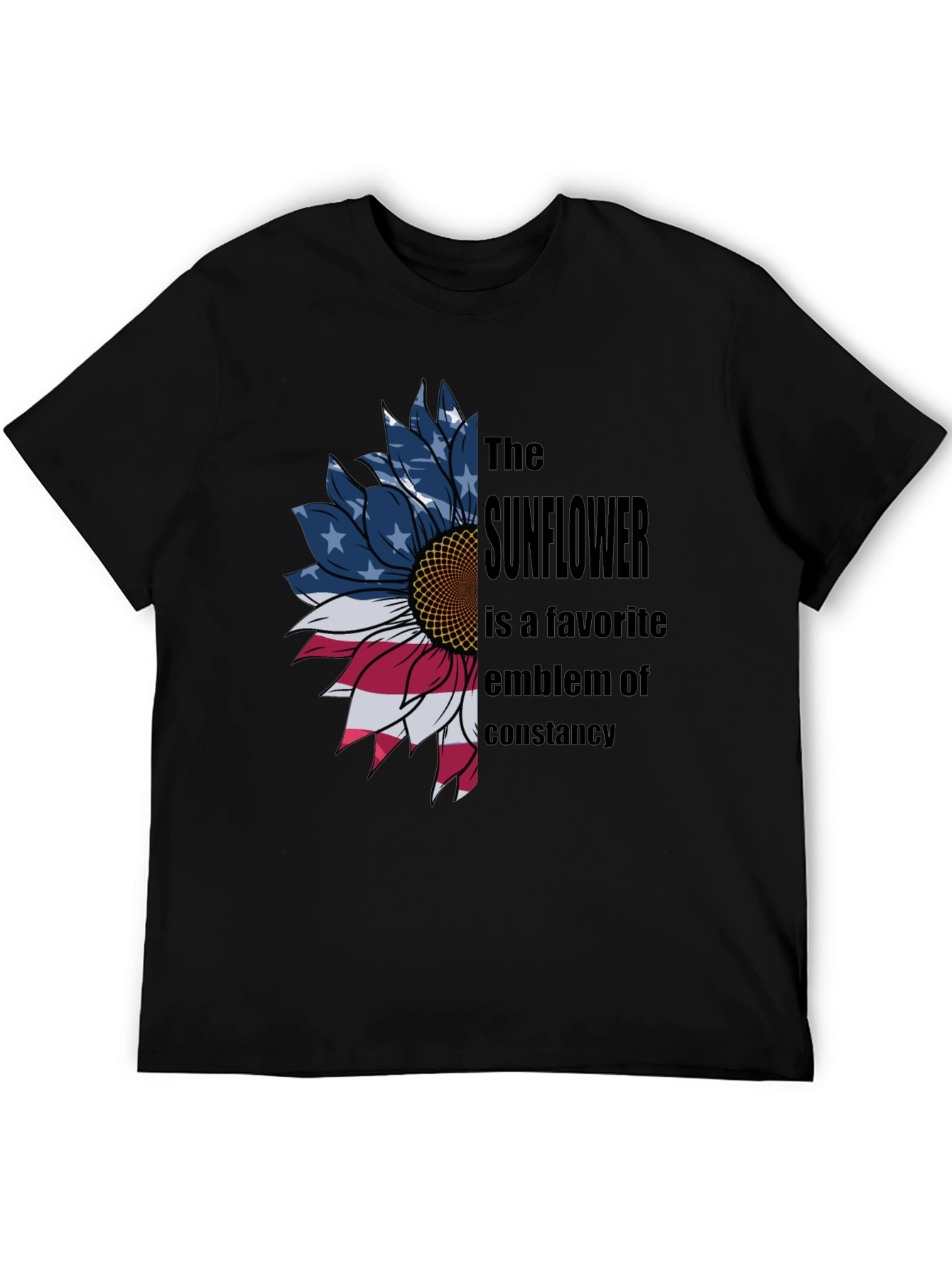 American Sunflower Graphic T-Shirt