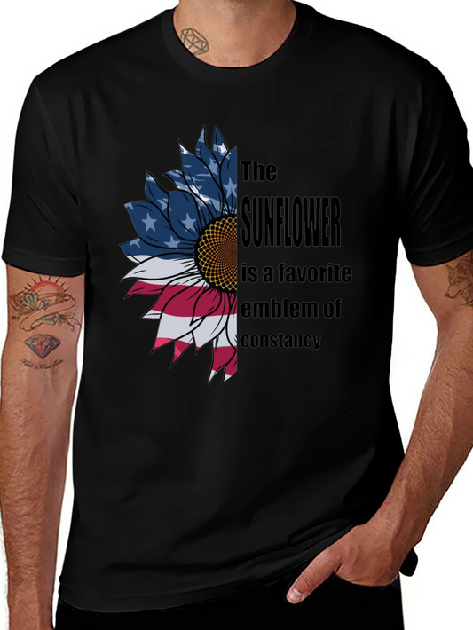 American Sunflower Graphic T-Shirt