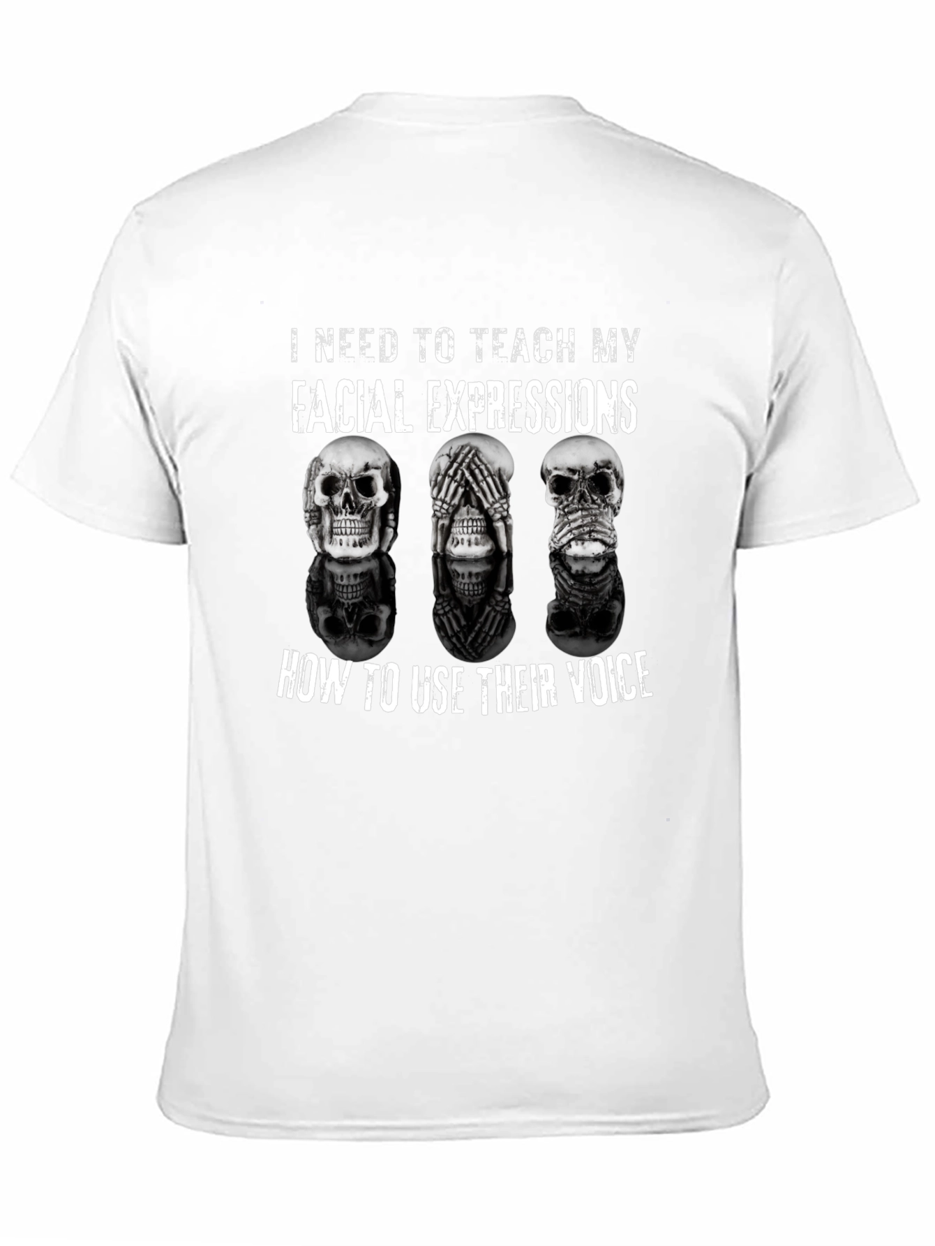 Skull Expression Graphic T-Shirt