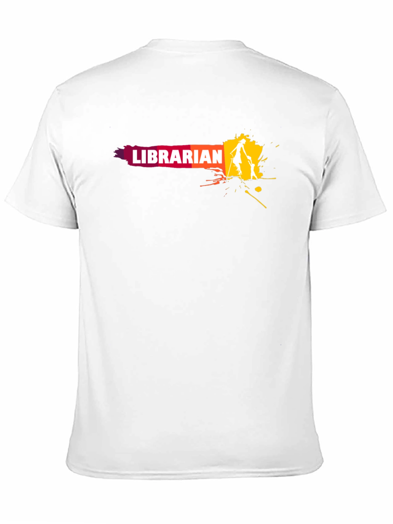 Librarian Graphic T-Shirt - Black Cotton Tee
