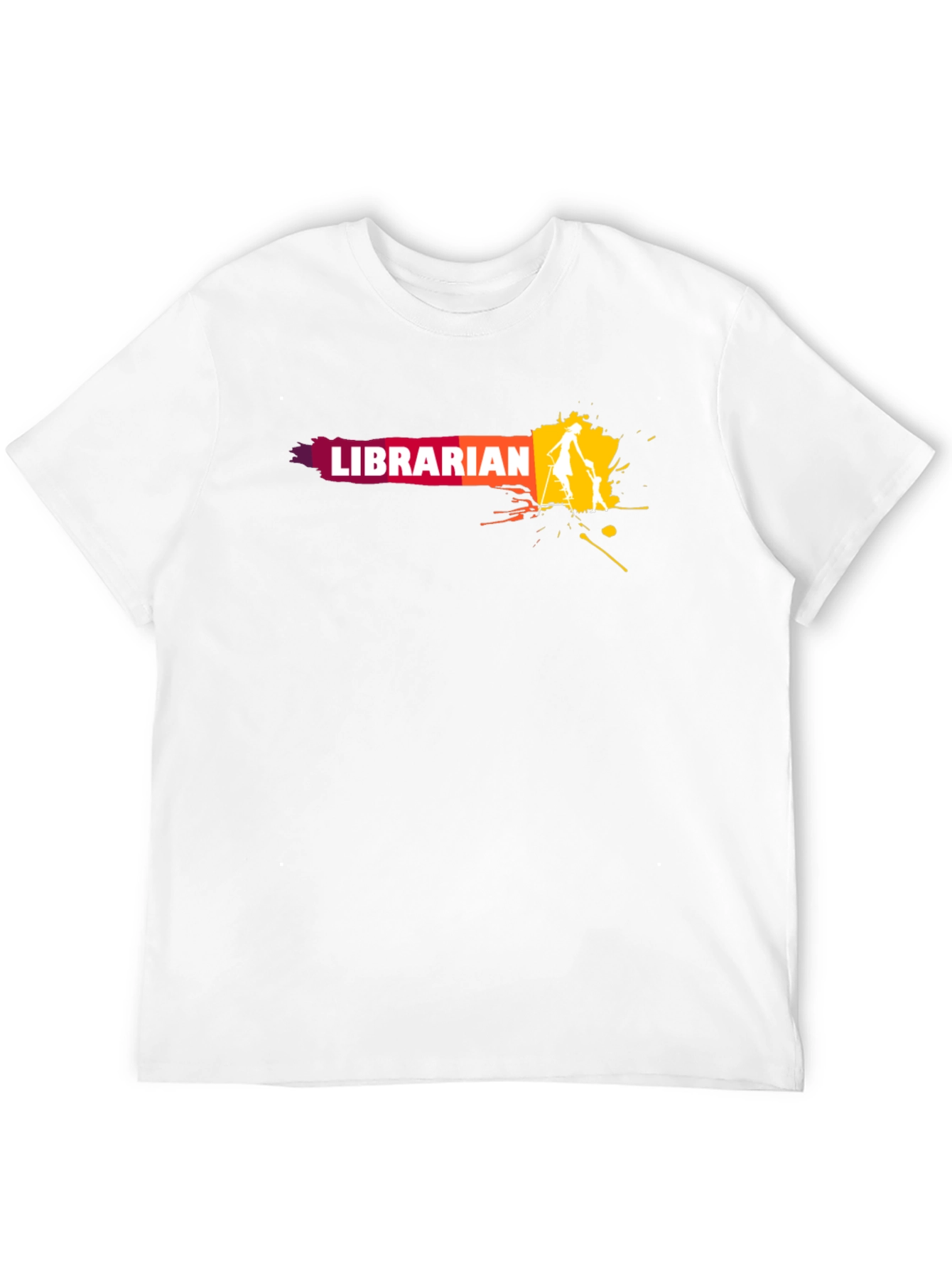 Librarian Graphic T-Shirt - Black Cotton Tee