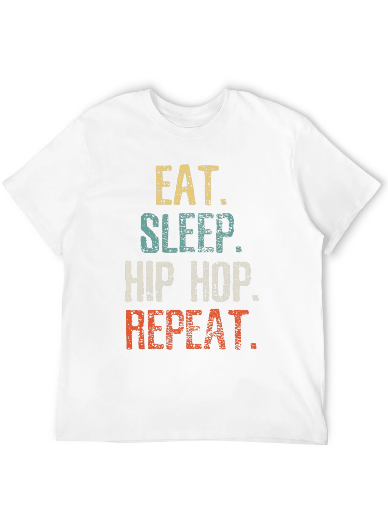 Eat Sleep Hip Hop Repeat Black Graphic Tee