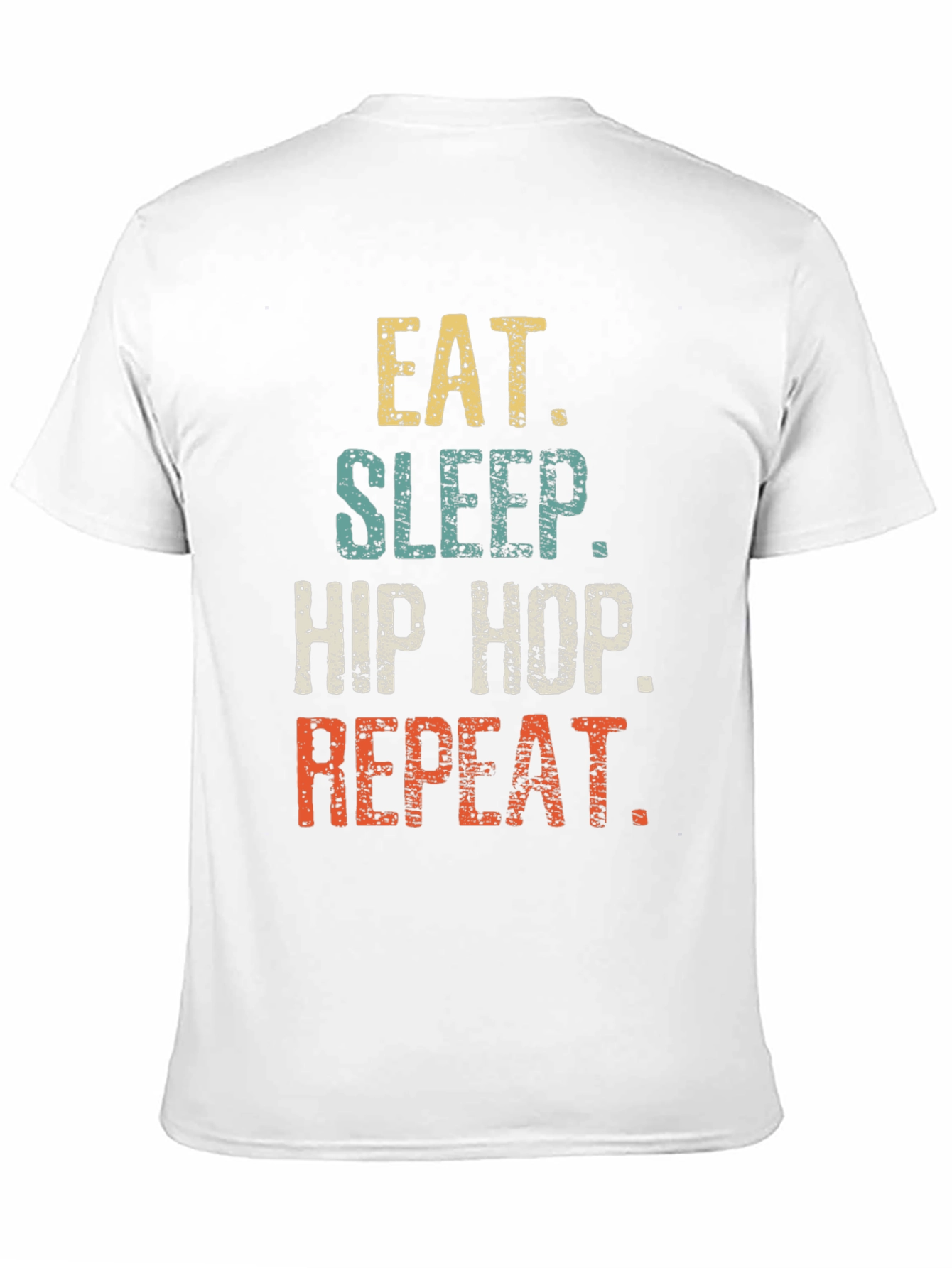 Eat Sleep Hip Hop Repeat Black Graphic Tee