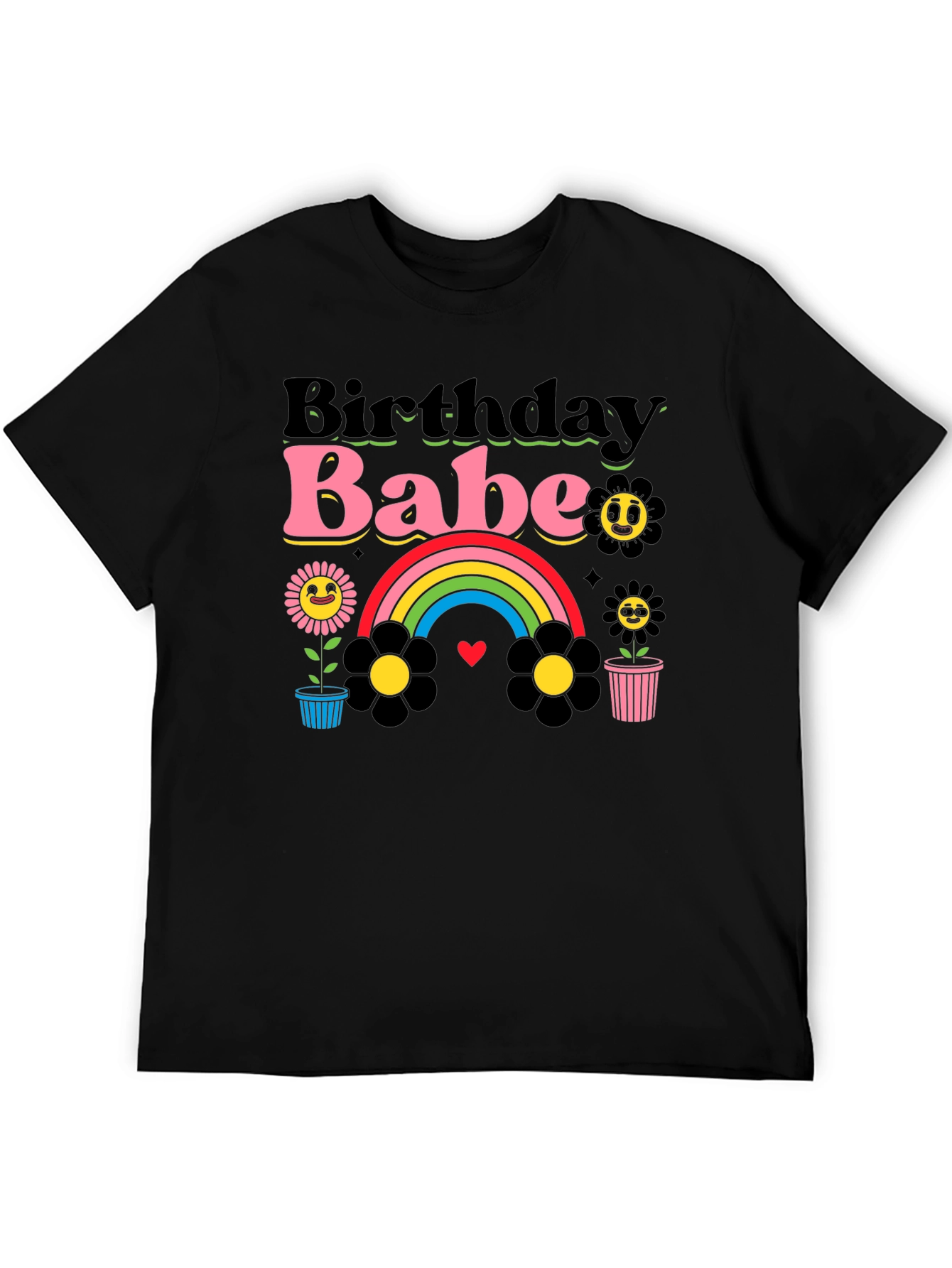 Birthday Babe Graphic Tee - Retro Style!