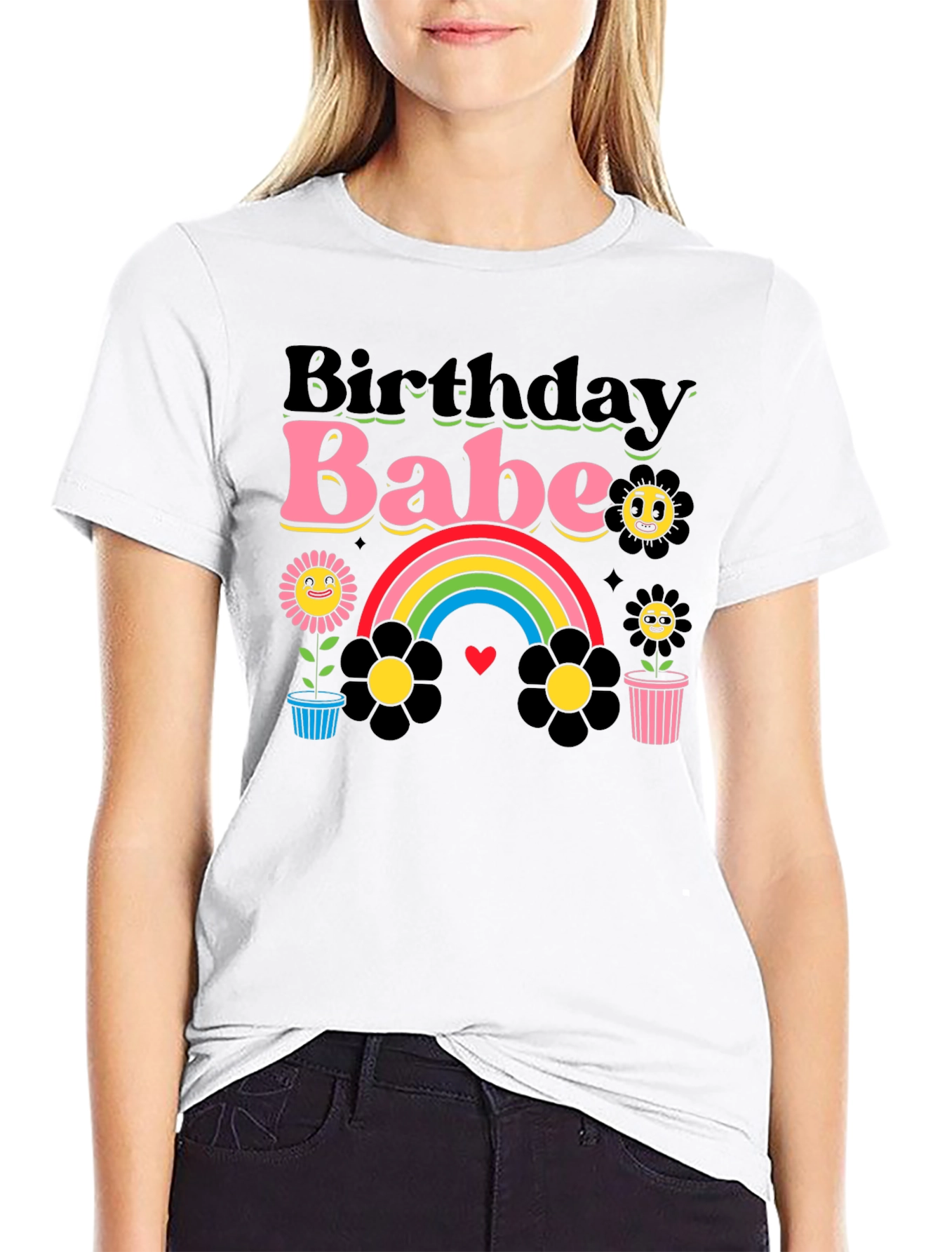 Birthday Babe Graphic Tee - Retro Style!