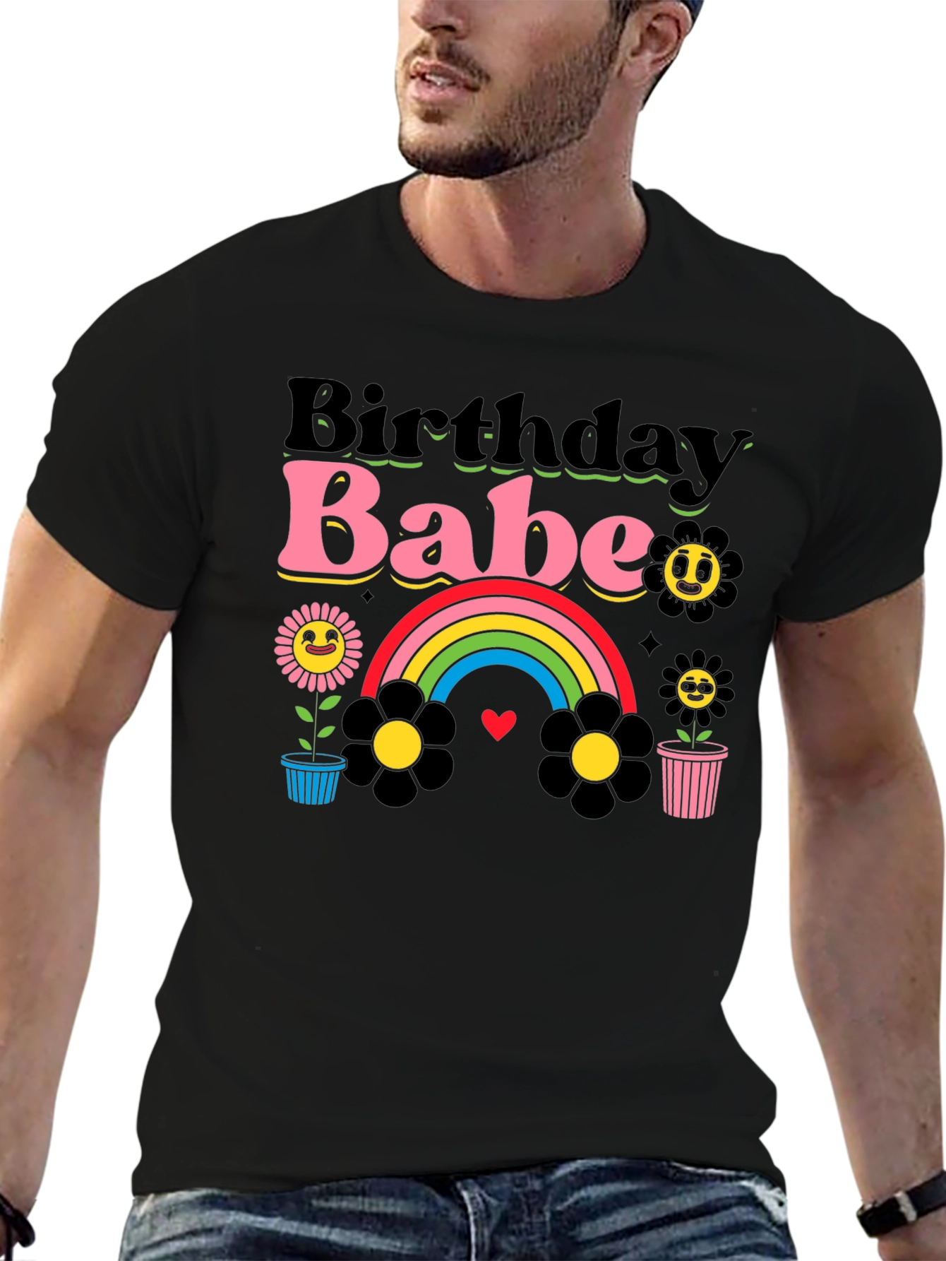 Birthday Babe Graphic Tee - Retro Style!